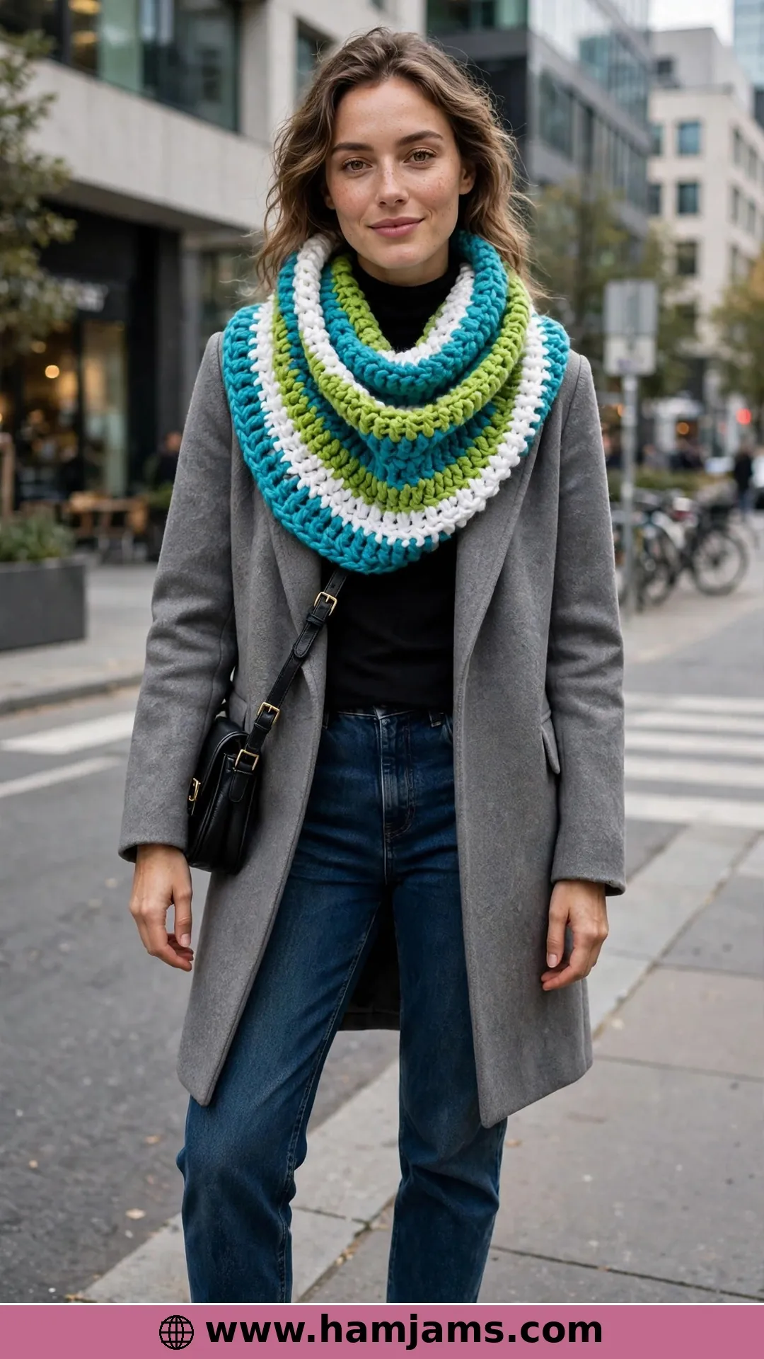 The Graphic Striped Cowl