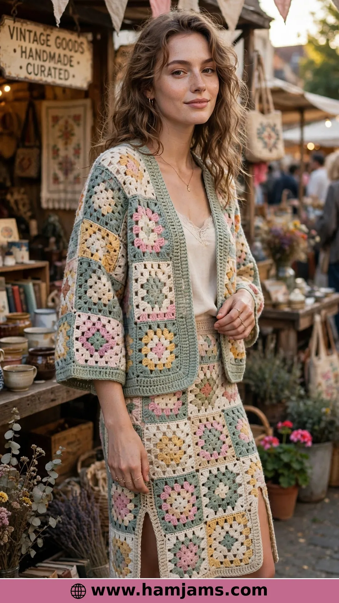 The Boxy Cardigan and Slit Skirt Co-Ord