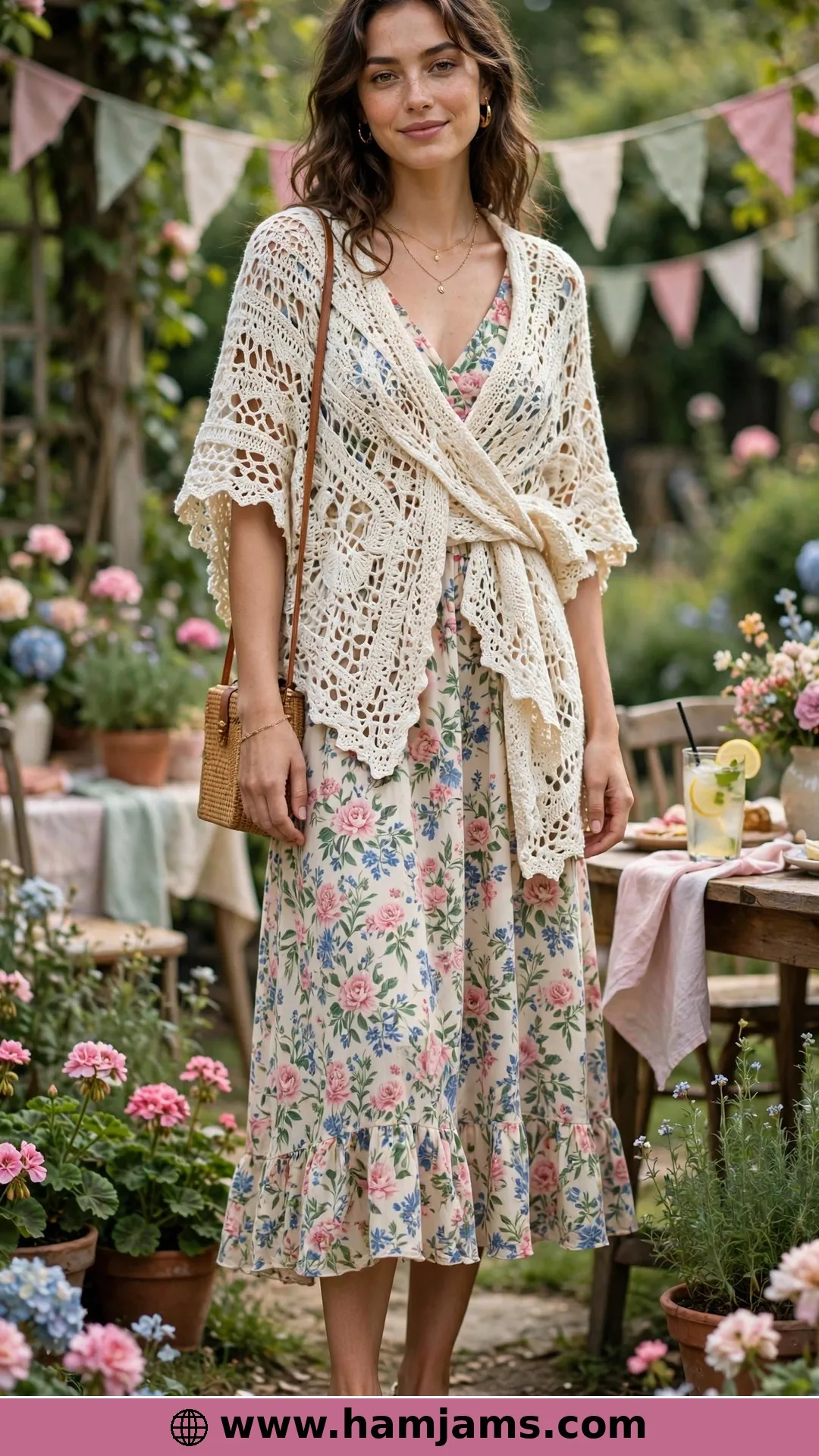 The Lacy V-Stitch Wrap That Goes with Everything