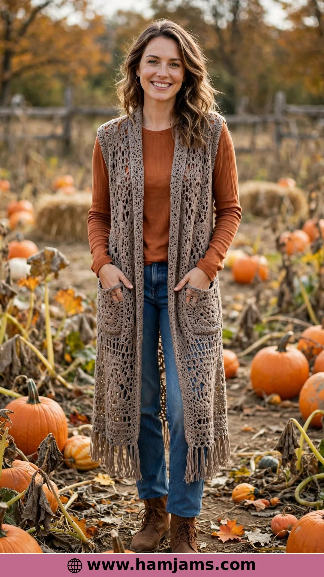 The Long Boho Vest with Actual Pockets