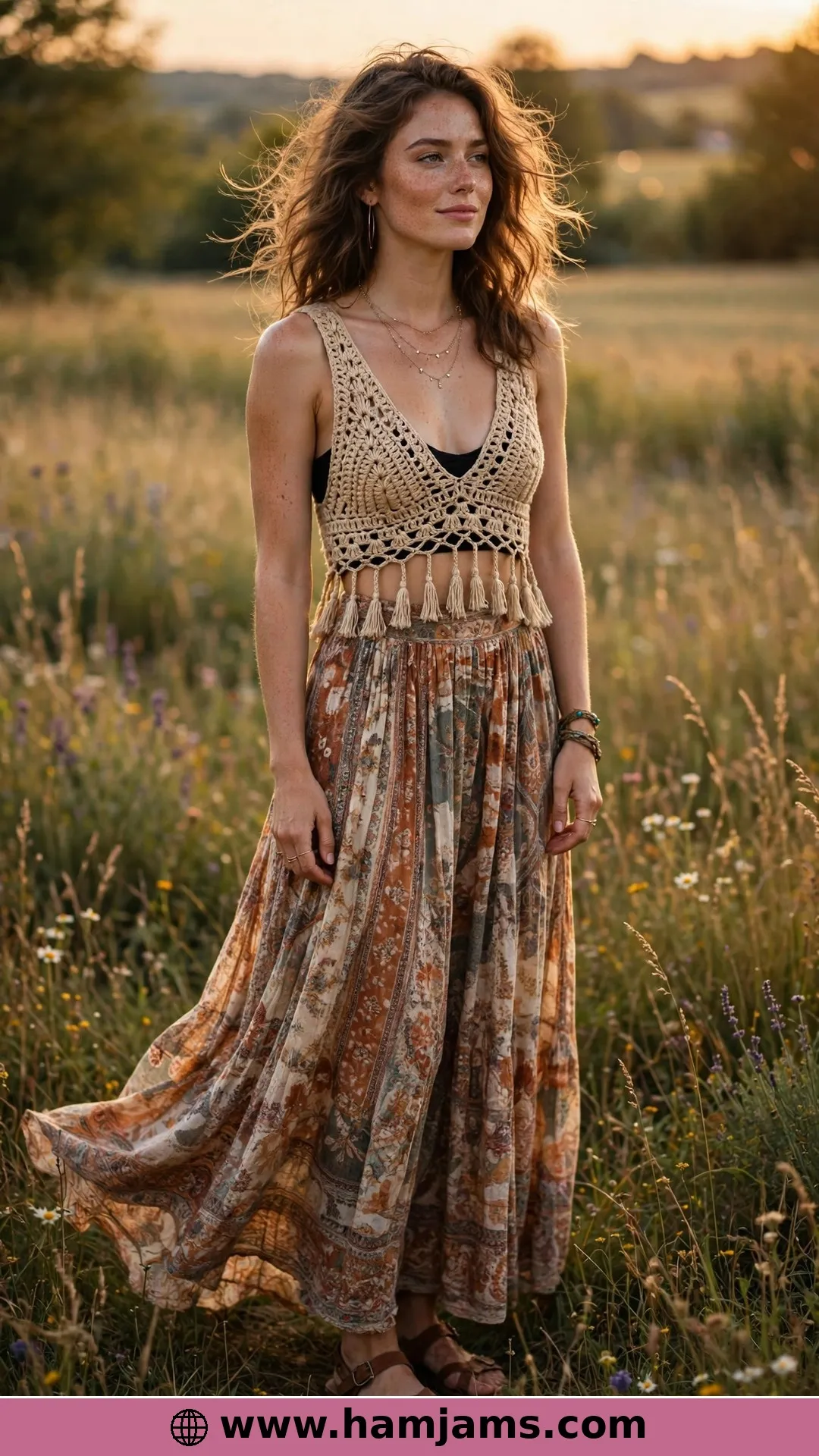 The Deep-V Boho Crop Made from Two Rectangles
