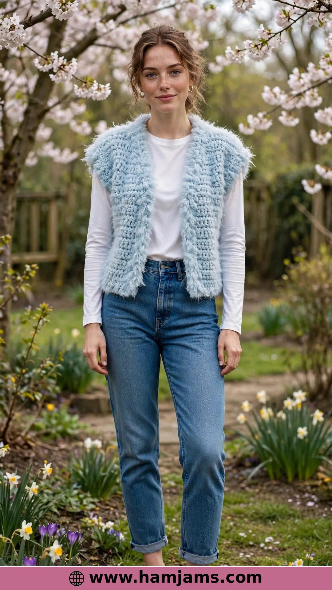 The Short Alpaca Waistcoat for First Spring Days