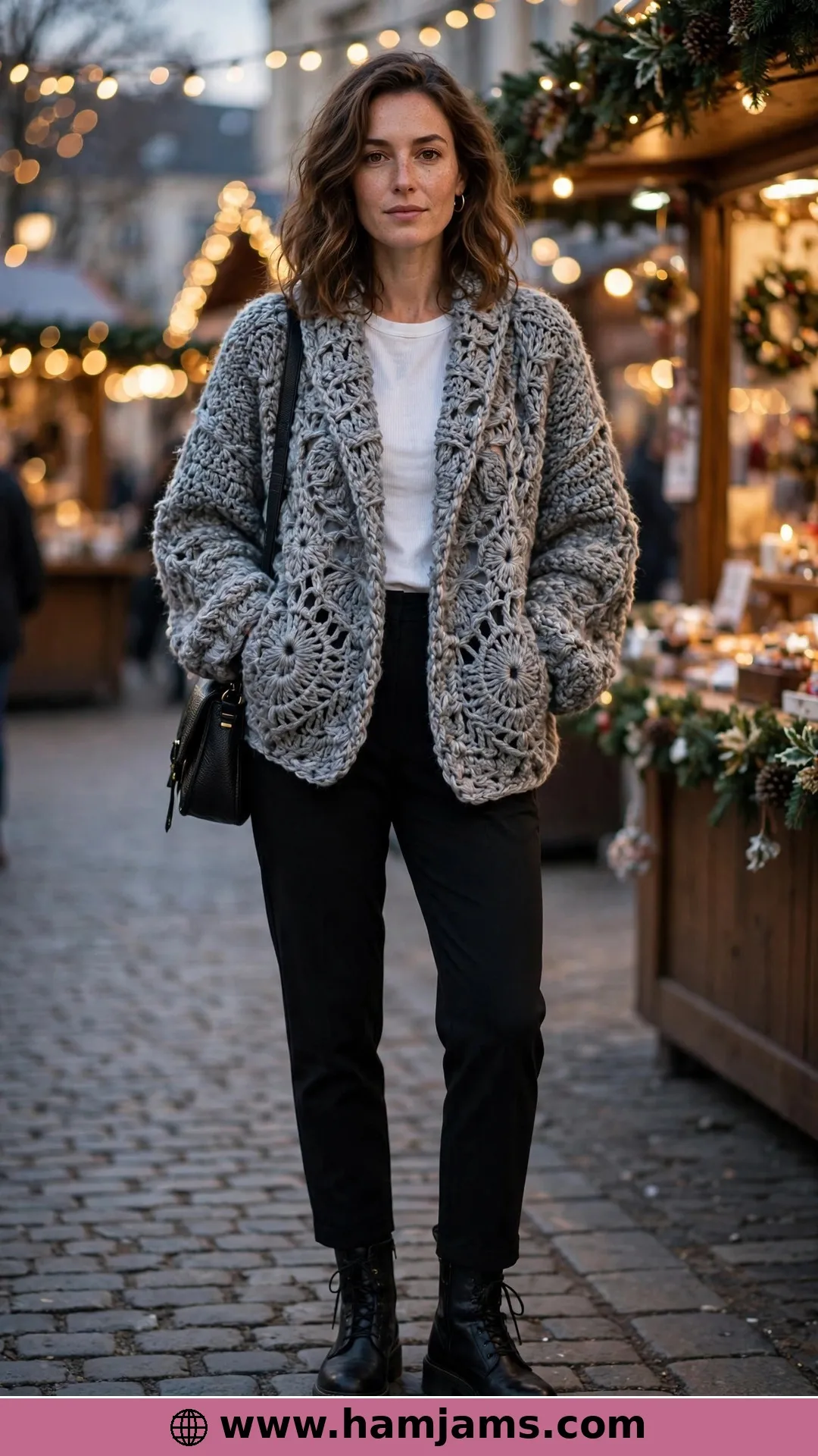 The Fan-and-Lace Jacket in Chunky Merino