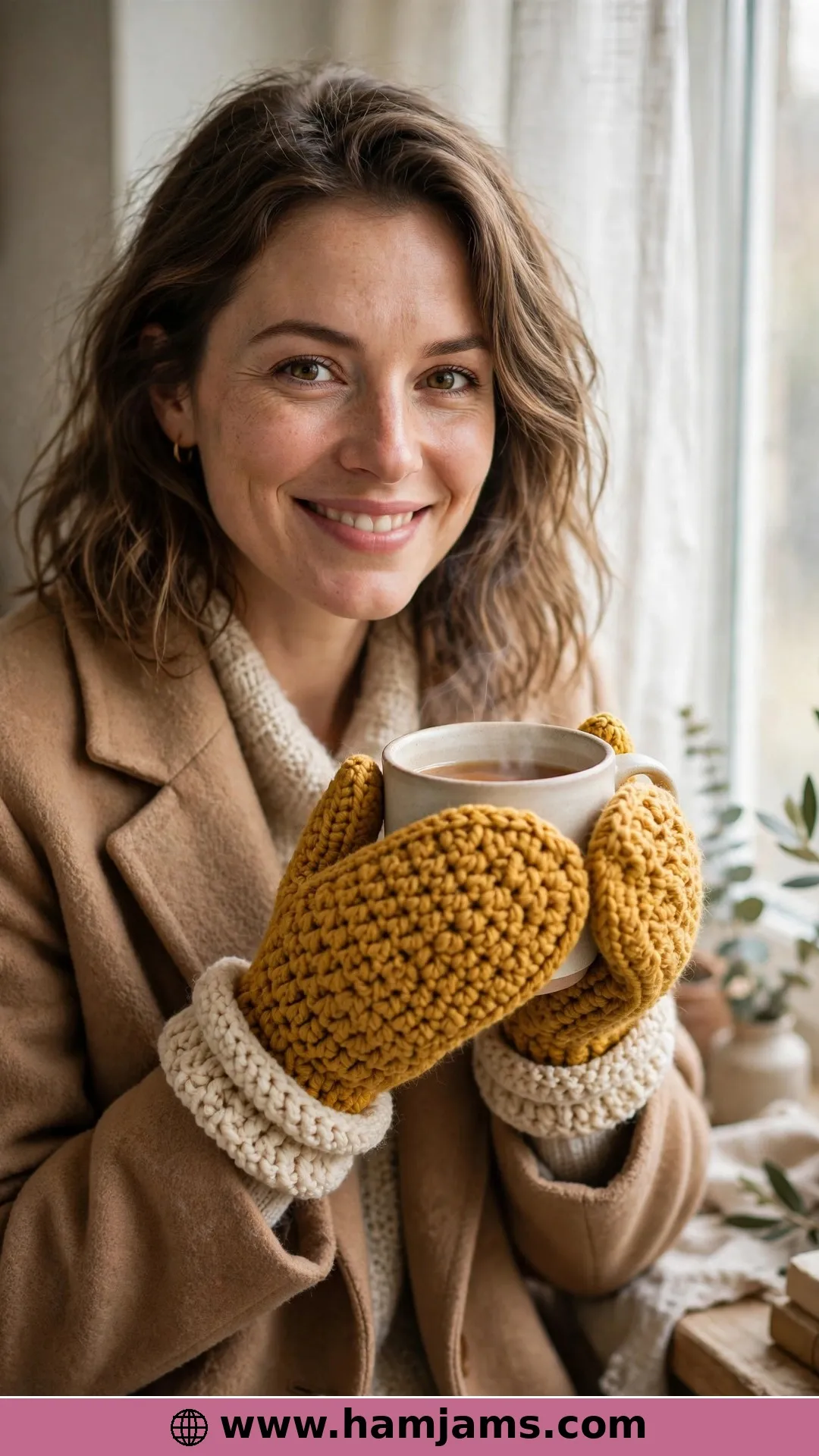 The Spiked Moss Mittens with the Double Turn-Up Cuff