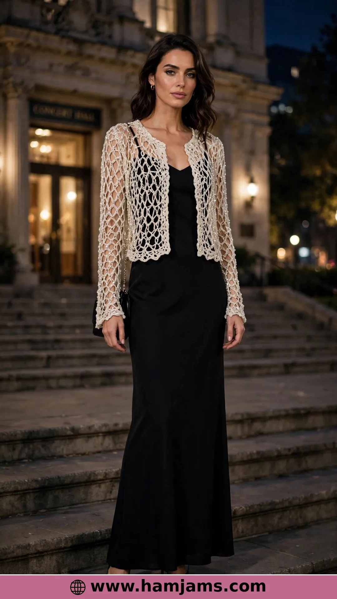 The Chain-Loop Bolero for Dressy Evenings