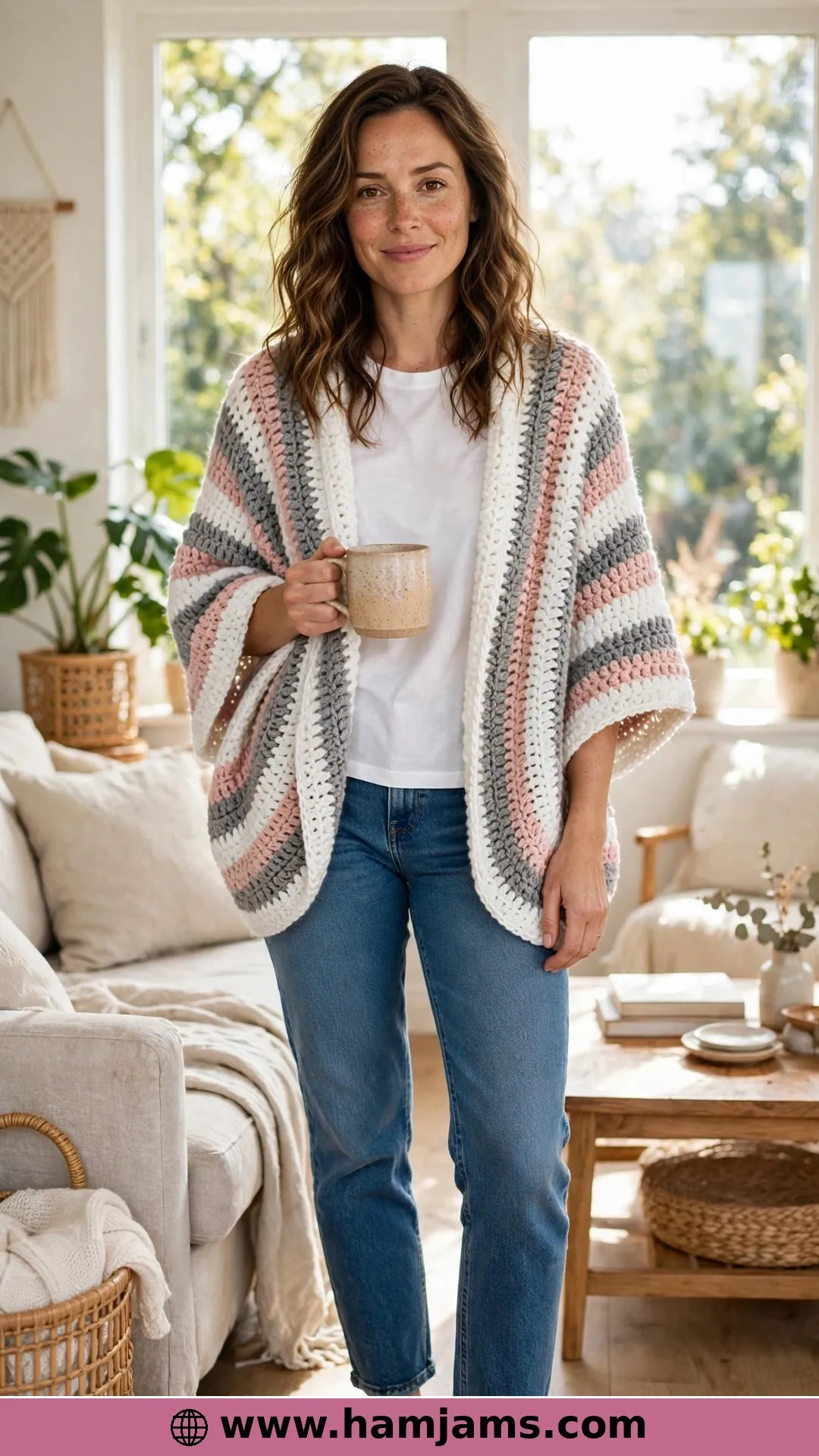 The One-Rectangle Granny Stripe Shrug