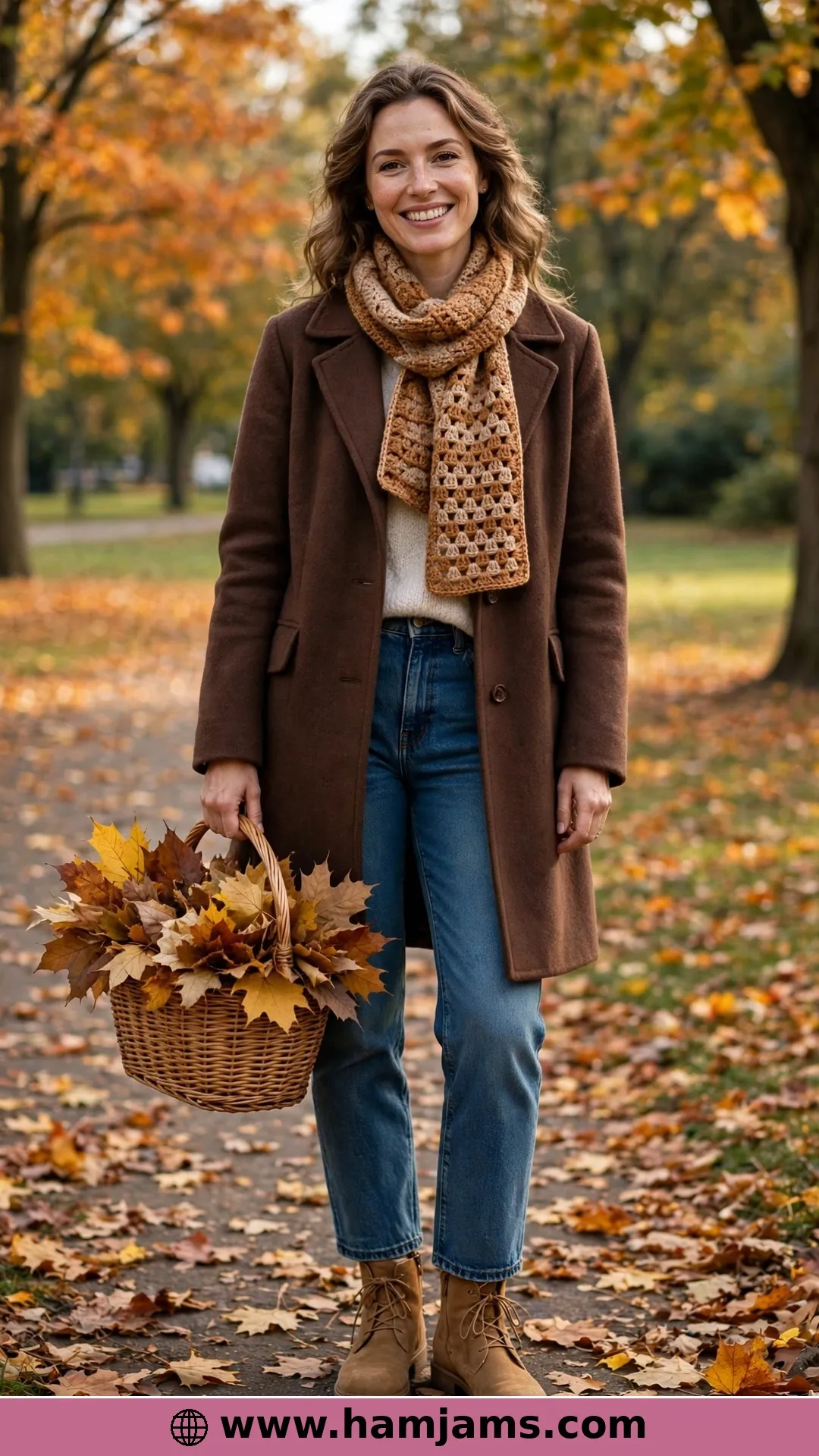 The Griddle Checked Scarf in Soft Caramel