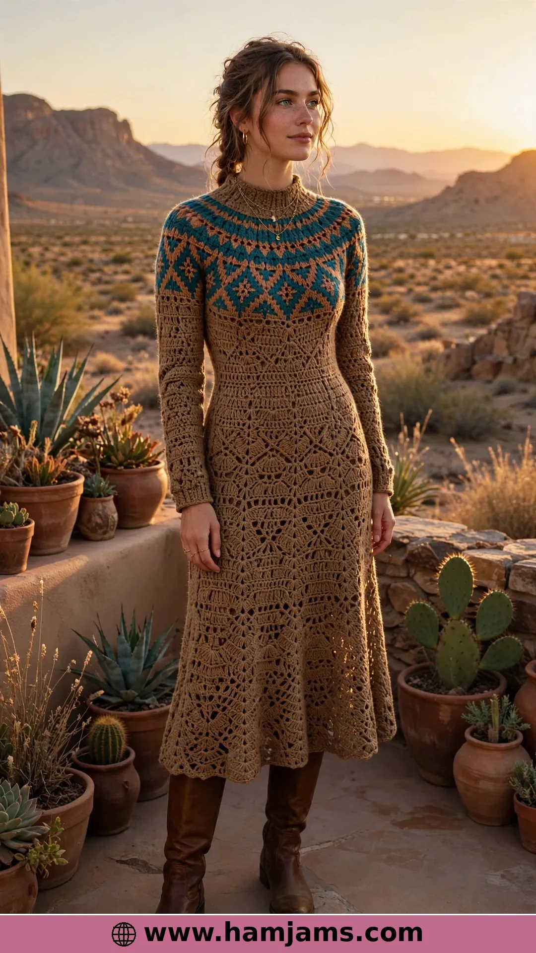 The Fair Isle Yoke Dress