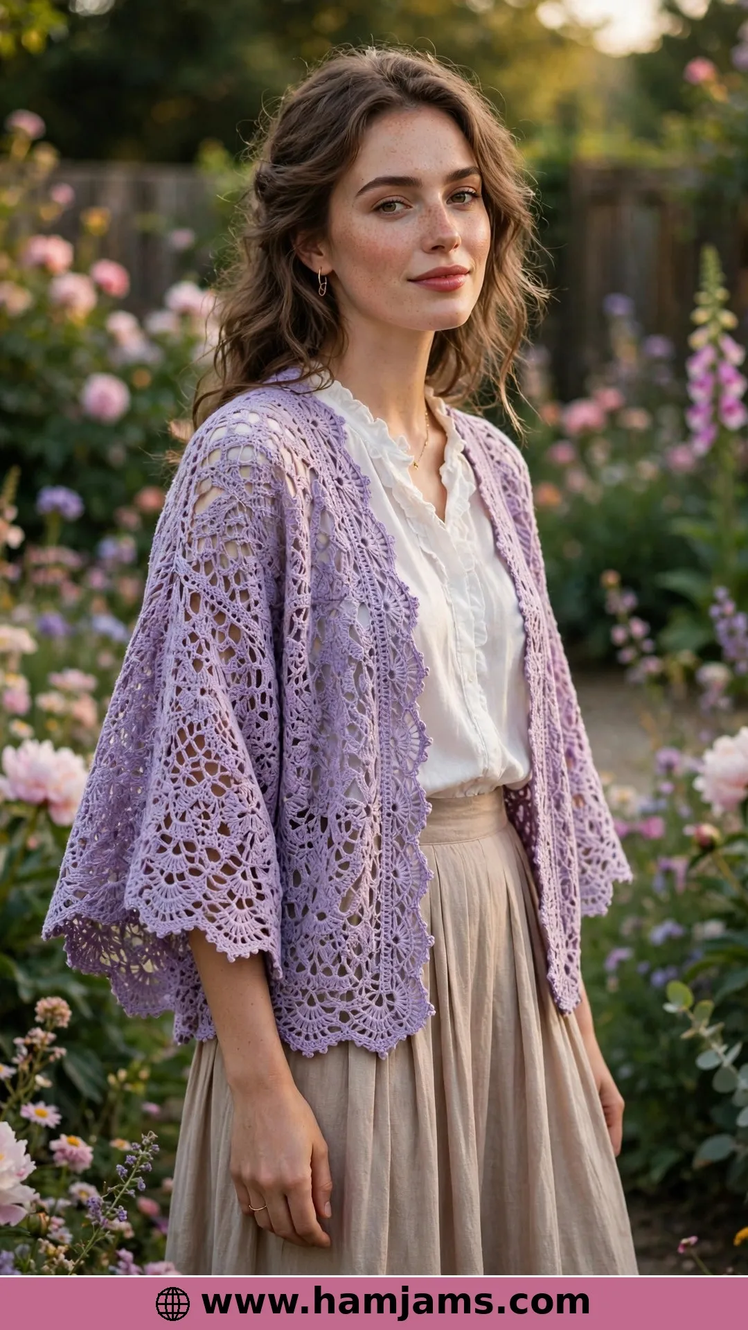 The Lace Jacket With Kimono Sleeves
