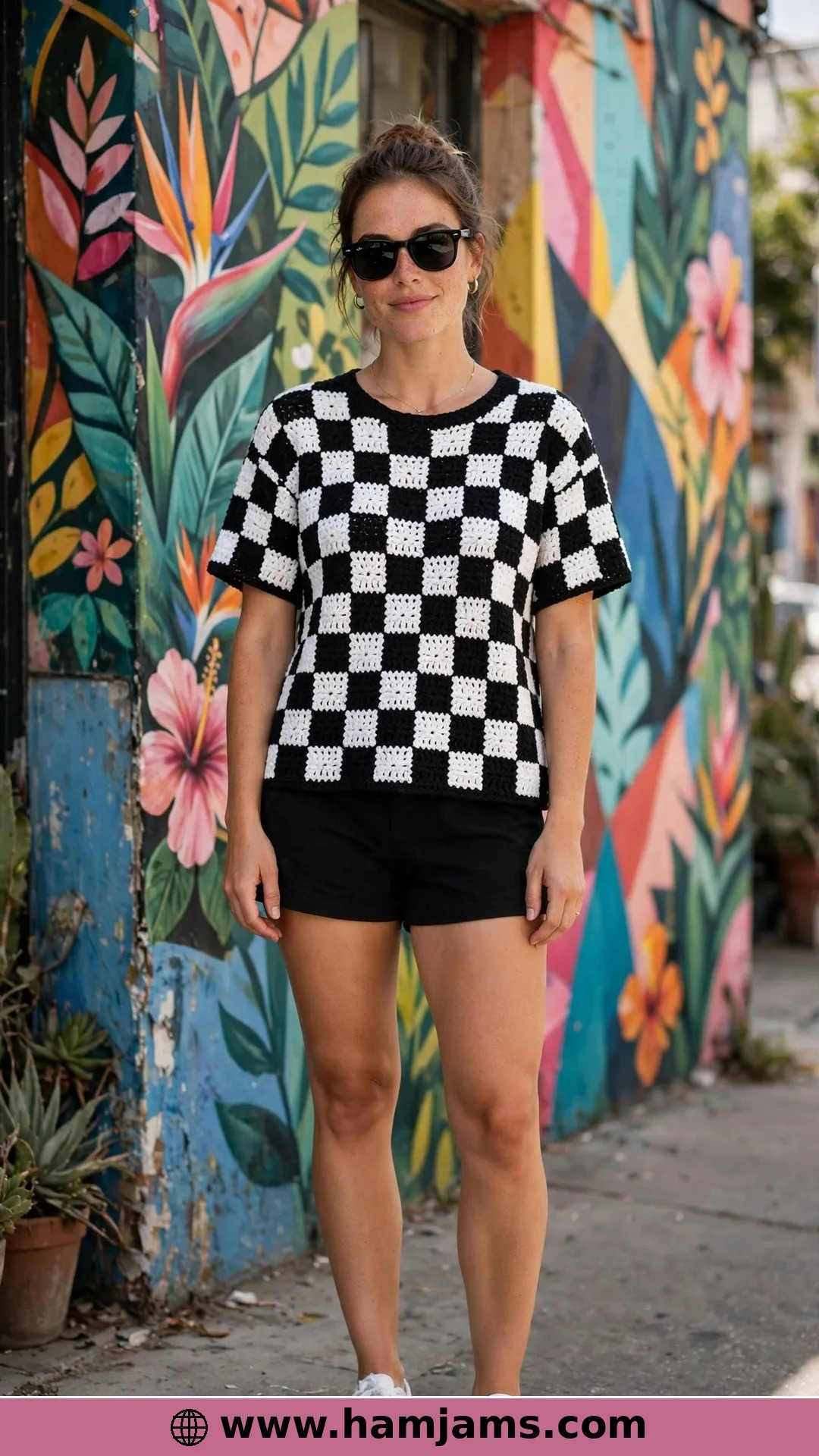 The Checkerboard Tee That Turns Squares into a Statement