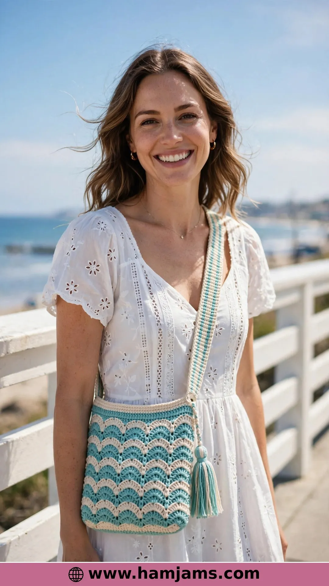 The Gail Crossbody with the Rolling Waves