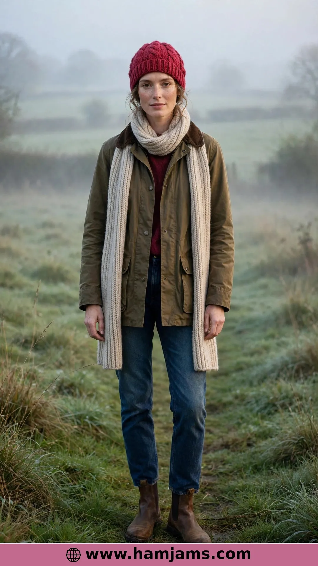 The Blair Beanie in Raspberry Superwash Wool