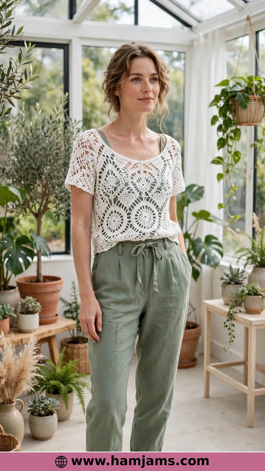 The Marlowe Filet Lace Top