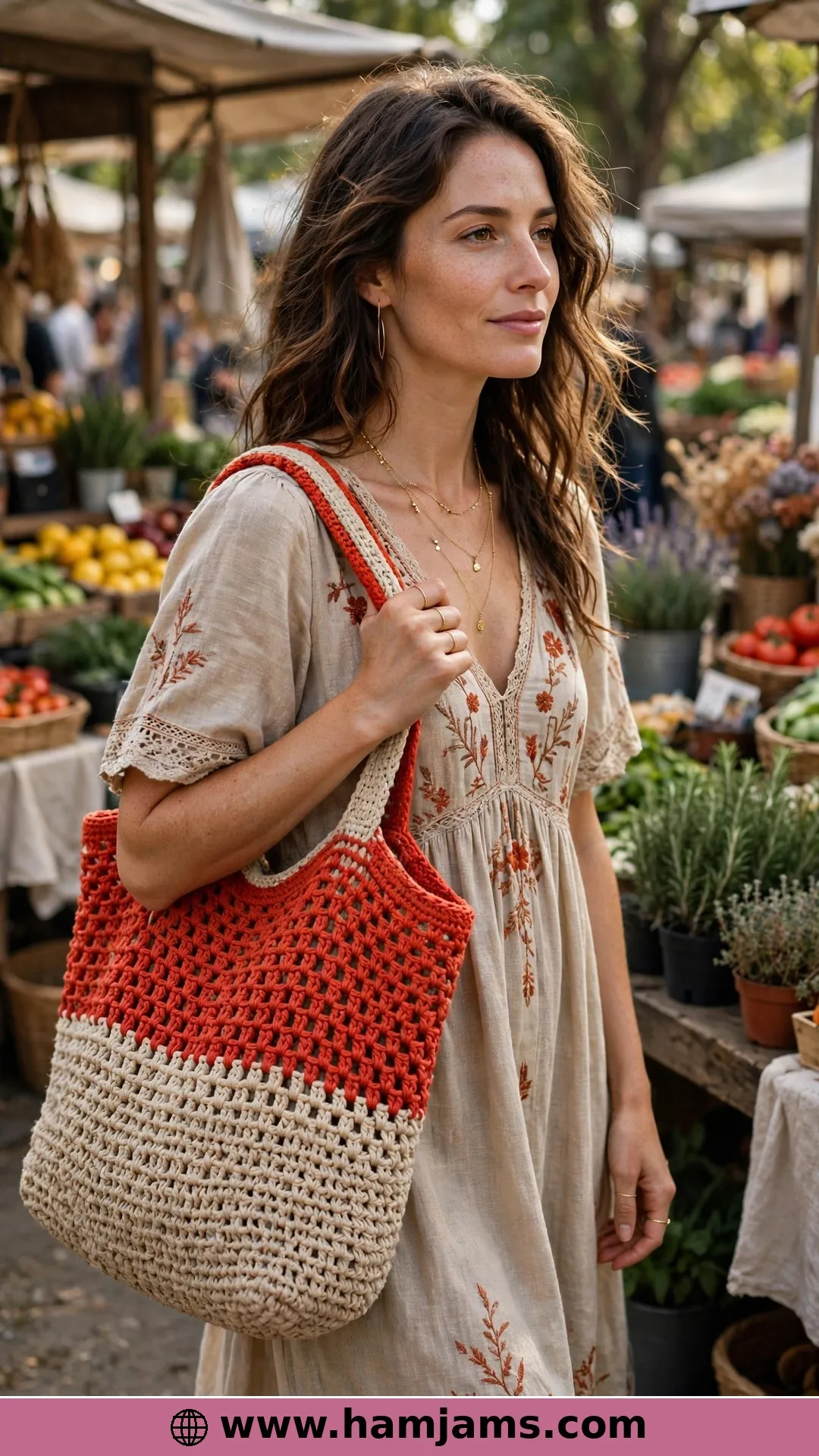 Fire and Earth — the Big Linen-Blend Carry-All