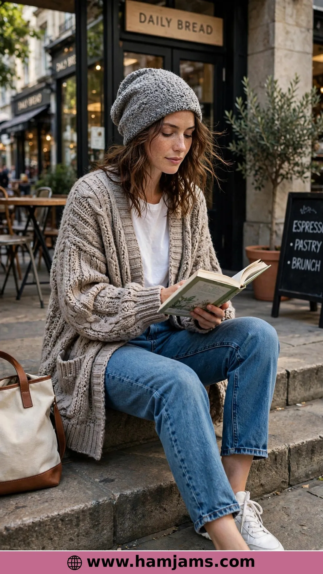 The Textured Slouchy Beanie for Off-Duty Days
