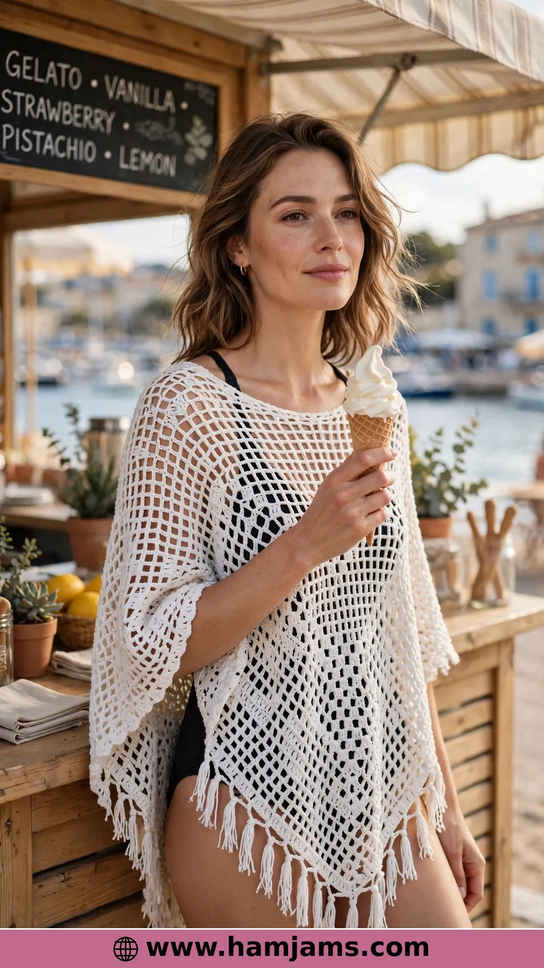 The C2C Mesh Poncho Cover Up