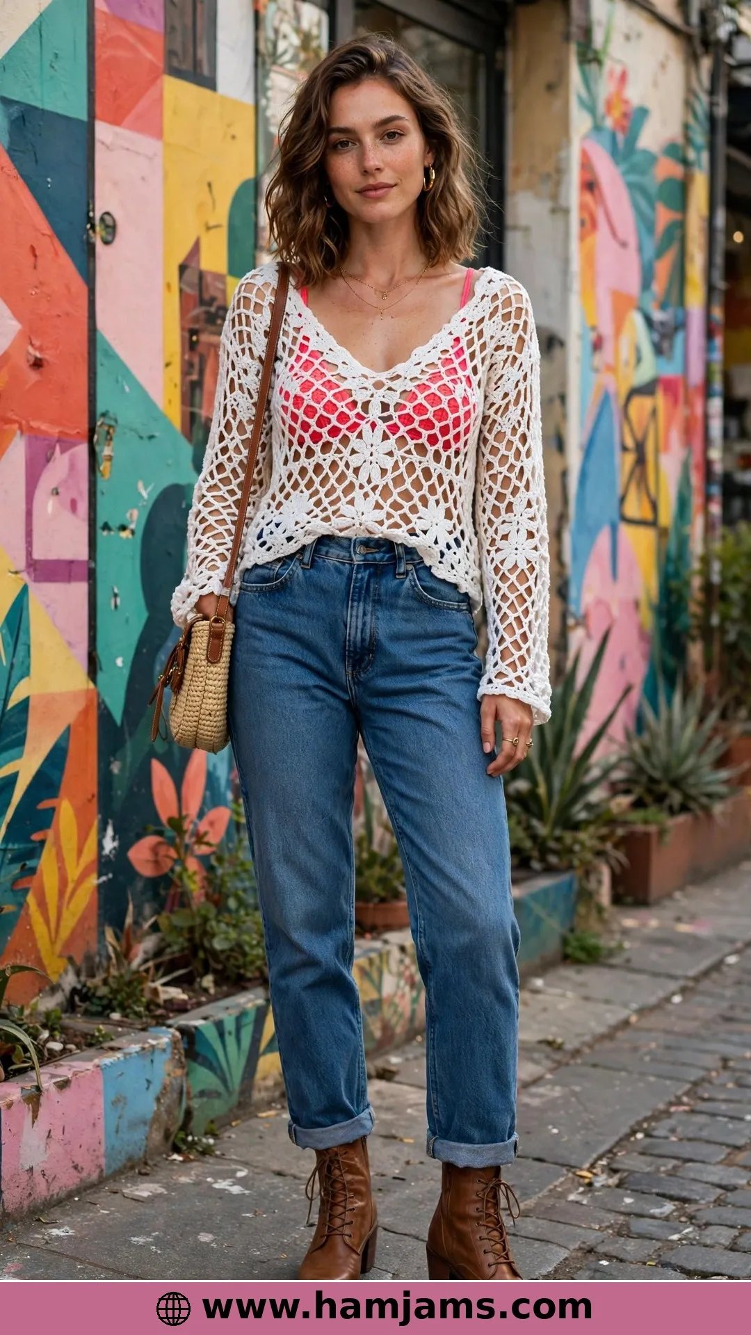 The Peek-A-Boo V-Neck Mesh Top