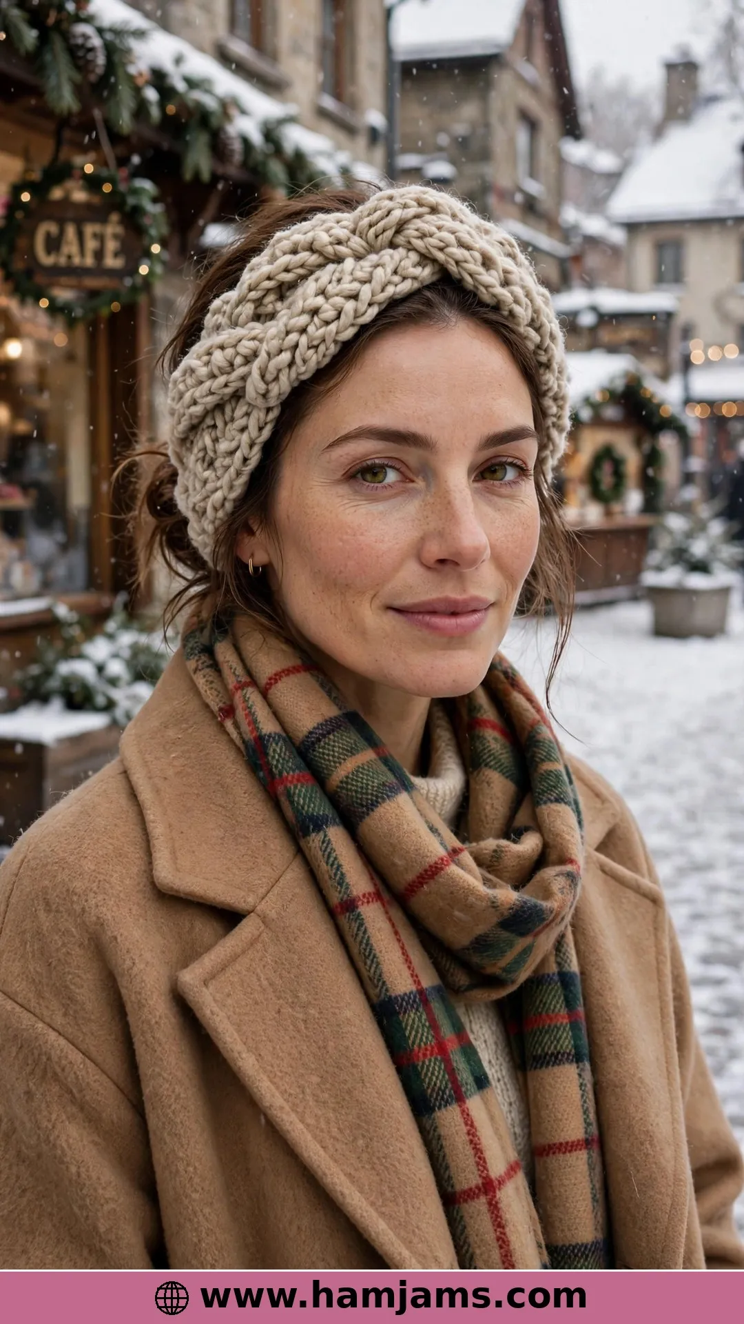 The Chunky Twisted Headband with the Textured Stripe