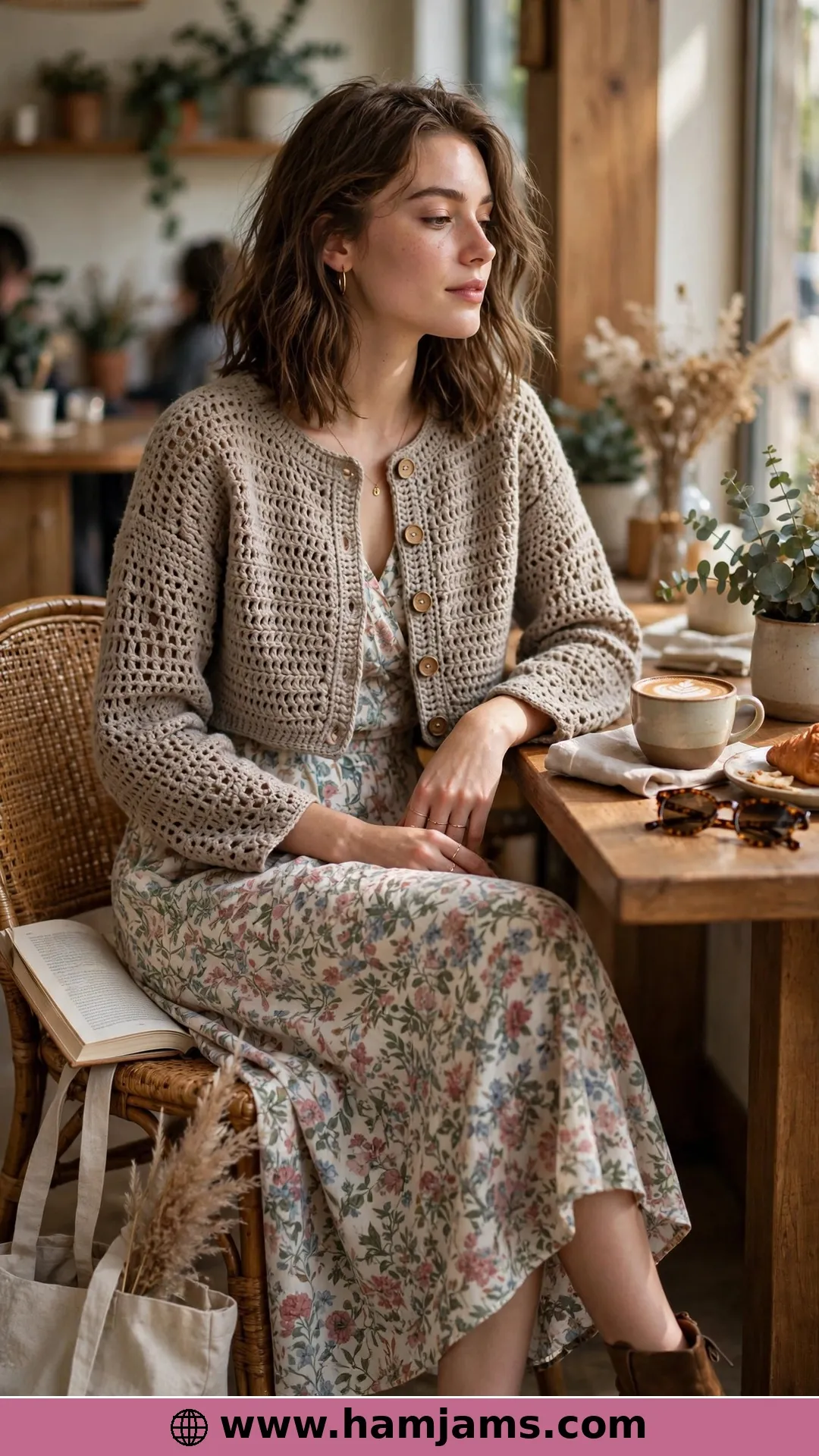 The Cropped Button Cardi for High-Waisted Everything