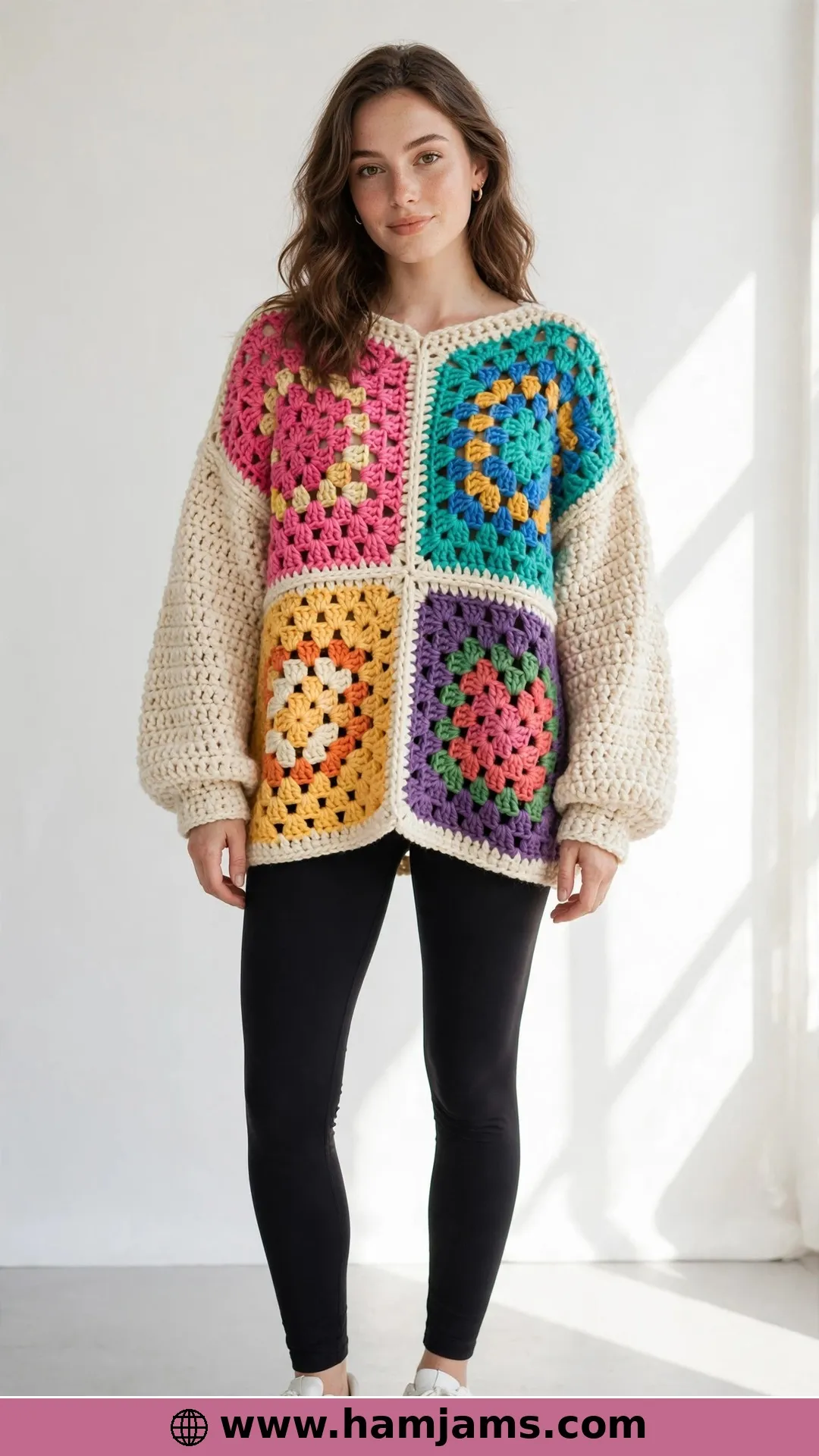 The Sweater Made from Just Four Giant Squares