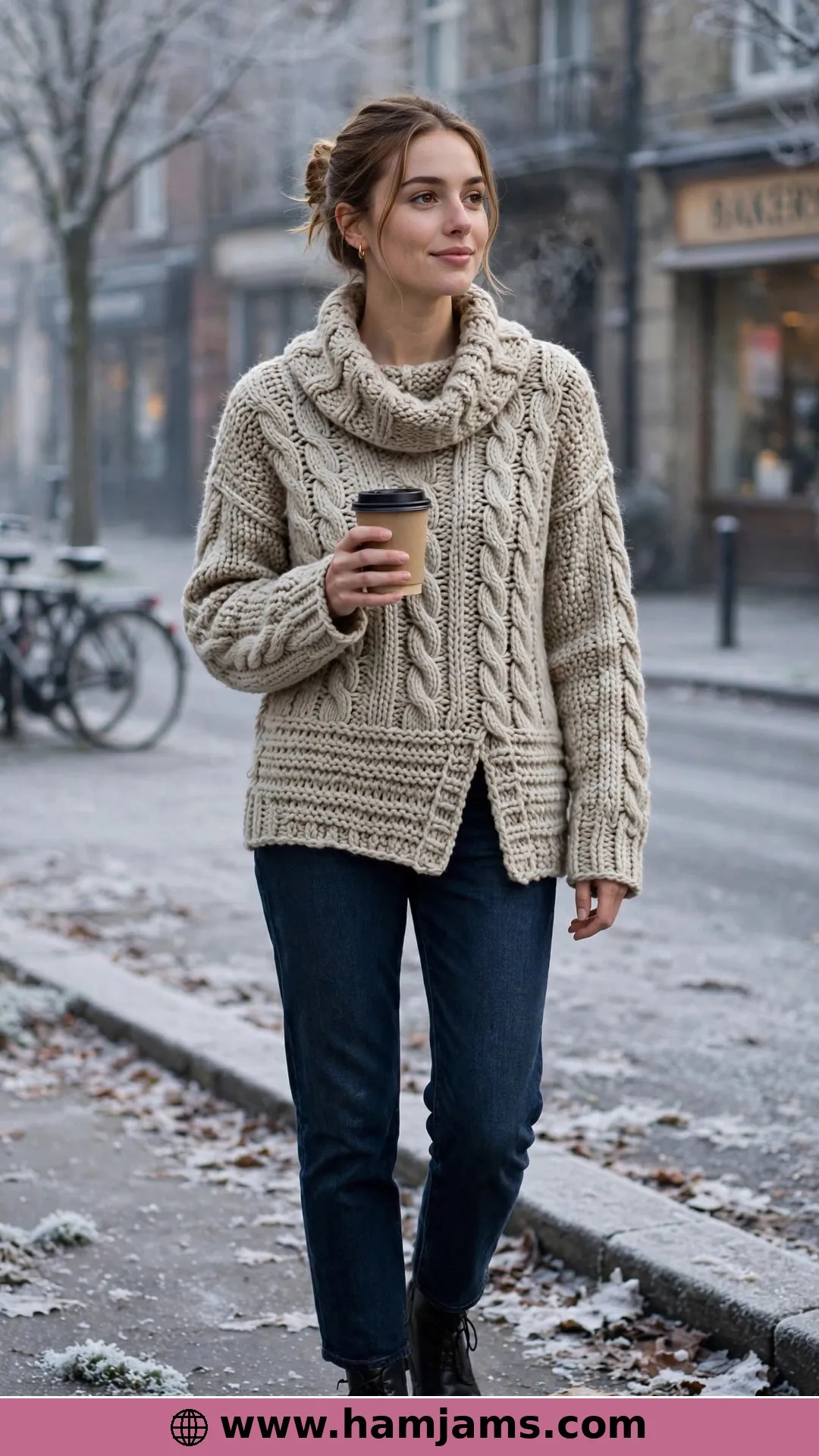 The Cabled Cowl-Neck Sweater That Looks Boutique-Knitted