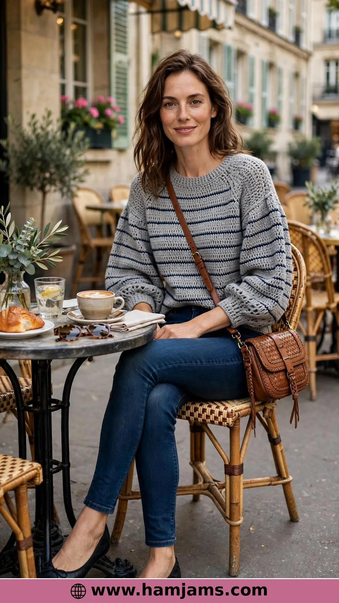 The Breton Stripe Pullover with French Café Energy