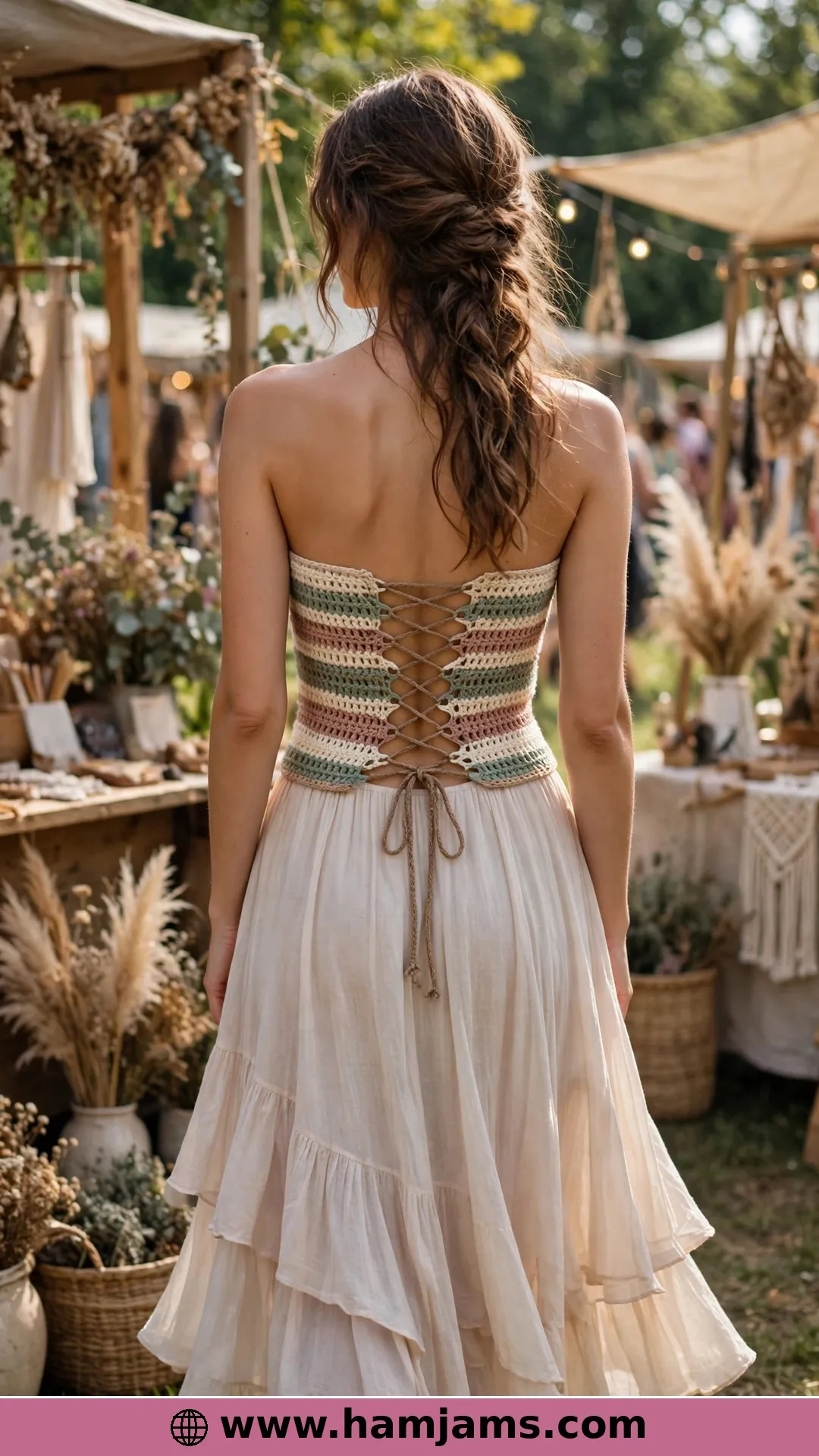 Lace-Up Back Drama