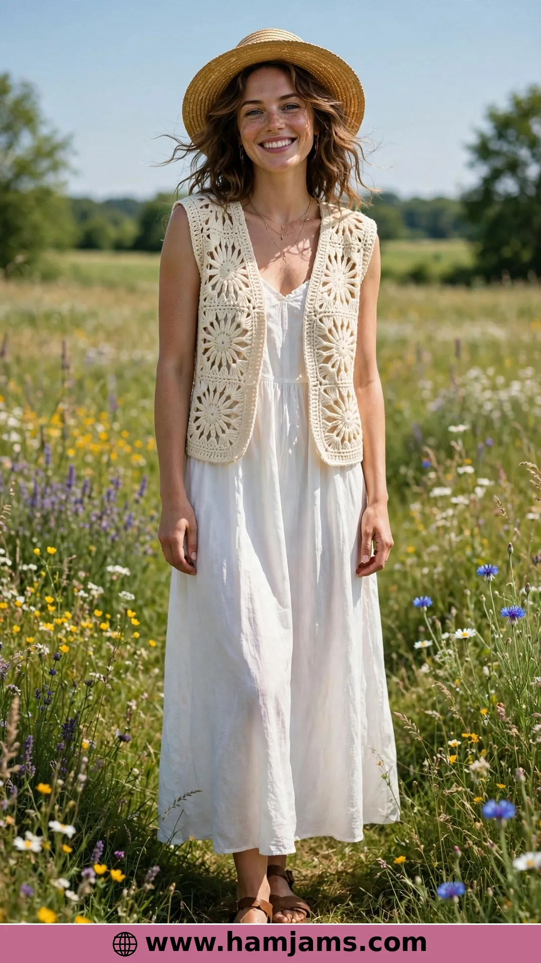 The Sunburst Square Boho Vest