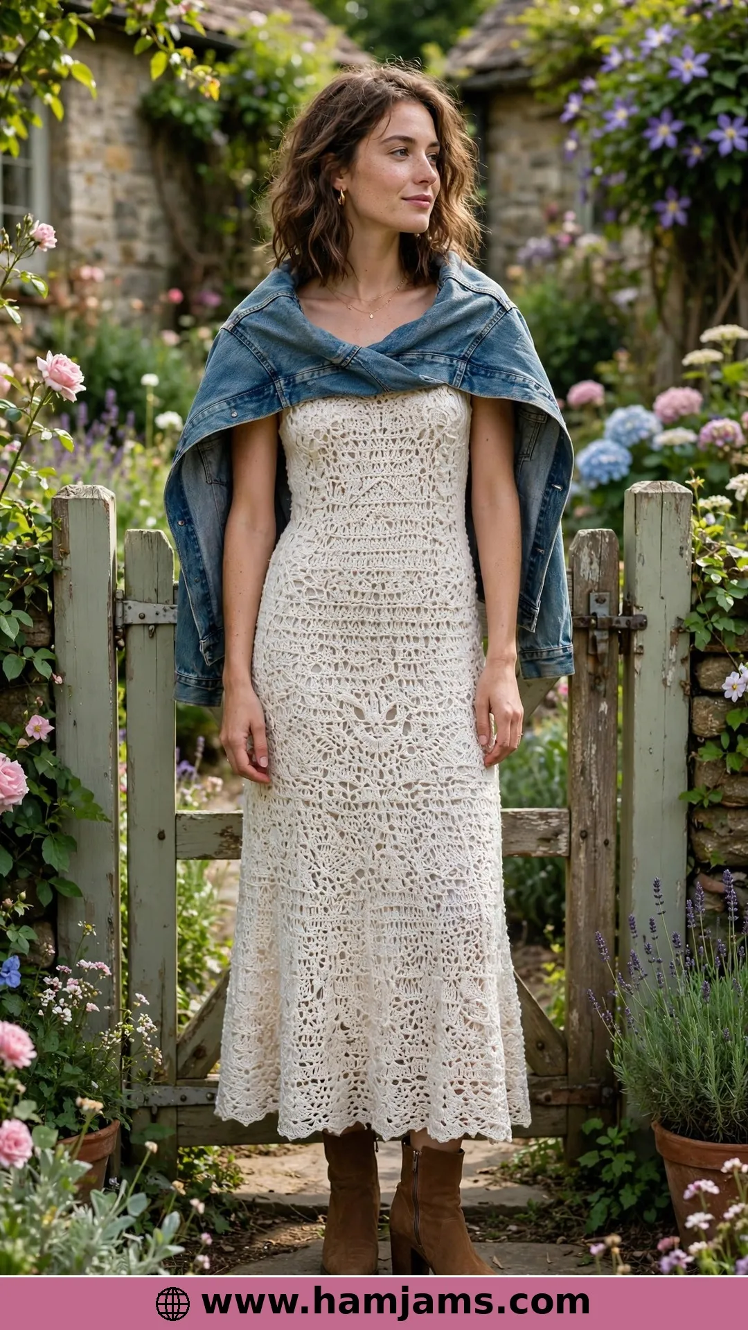 The Textured Dress in Cotton-Merino