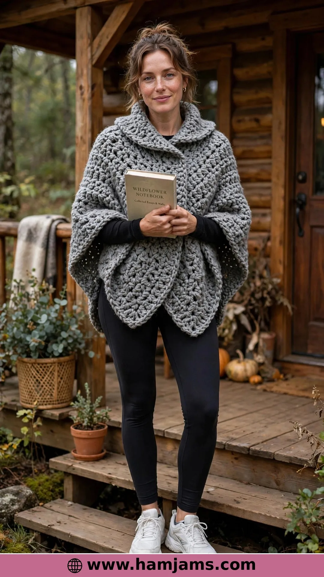 The Super-Bulky Poncho with the Fold-Down Collar