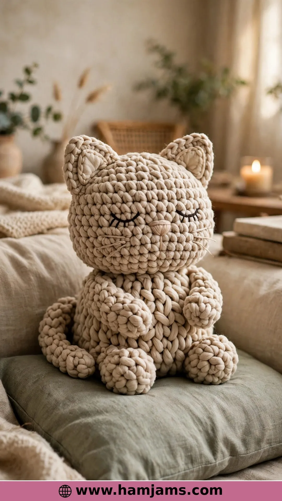 A Chunky Cat in Blanket Yarn