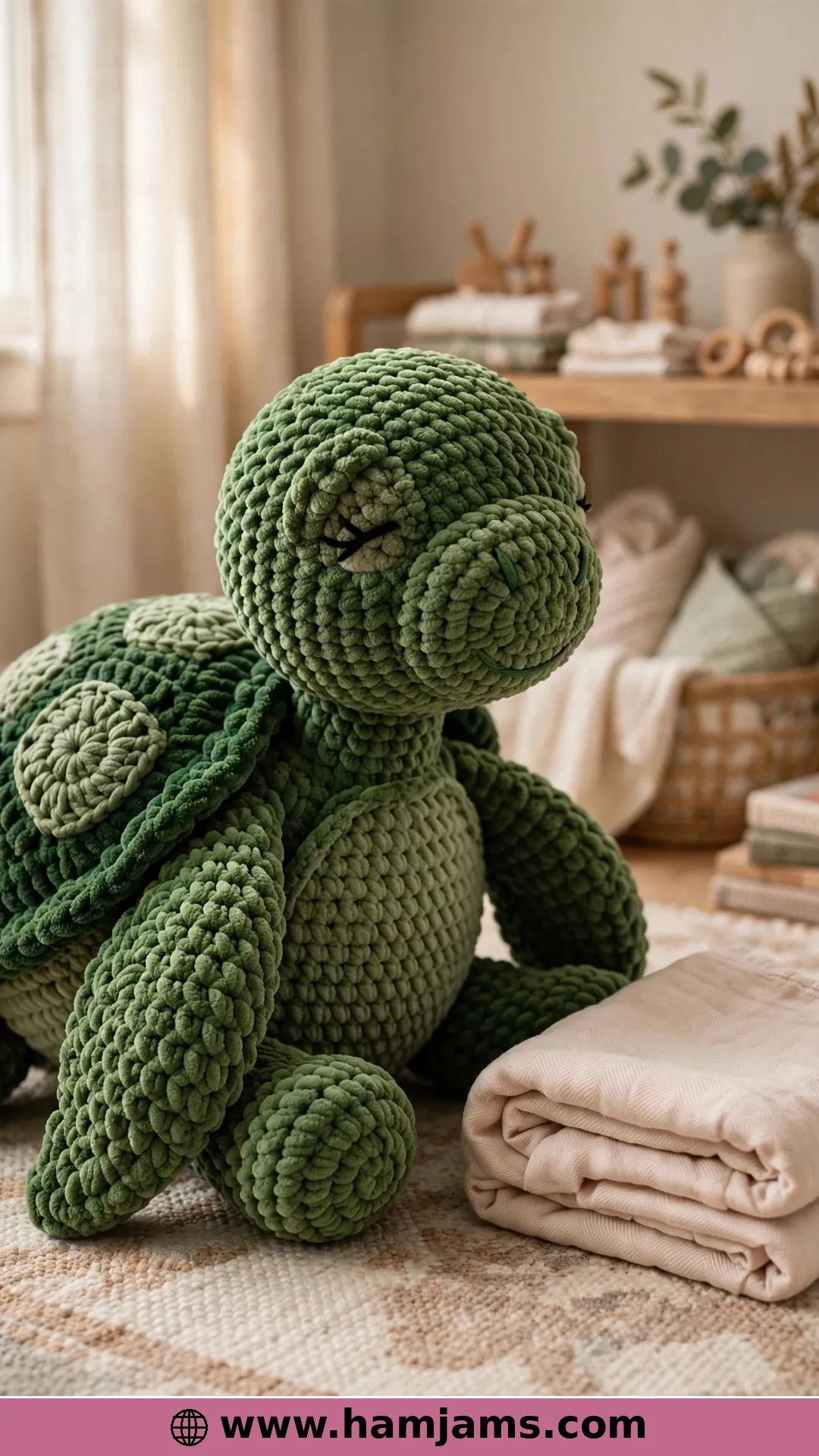 A Big Cuddly Turtle in Chenille