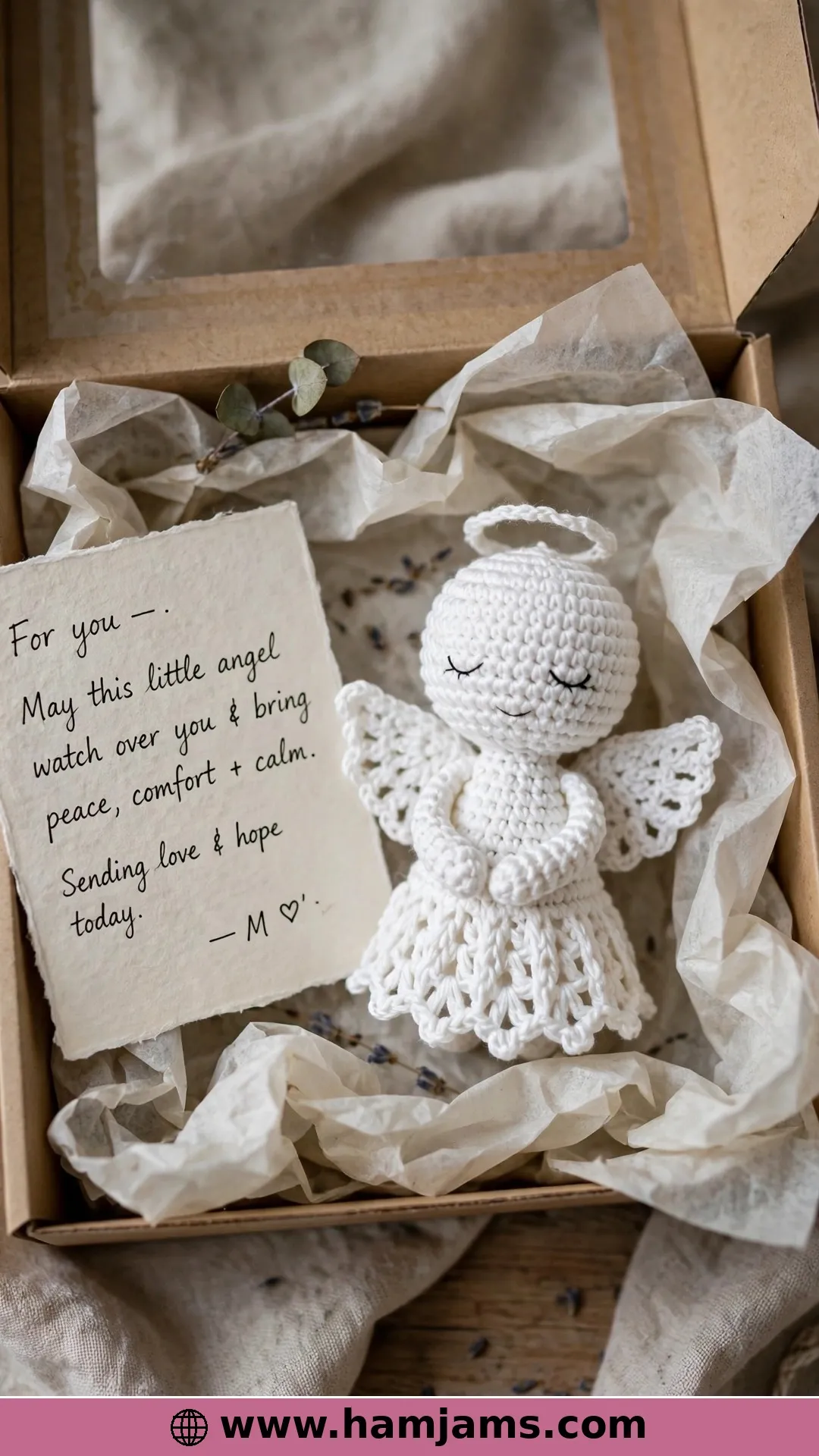 A Thinking-of-You Angel for Quiet Moments