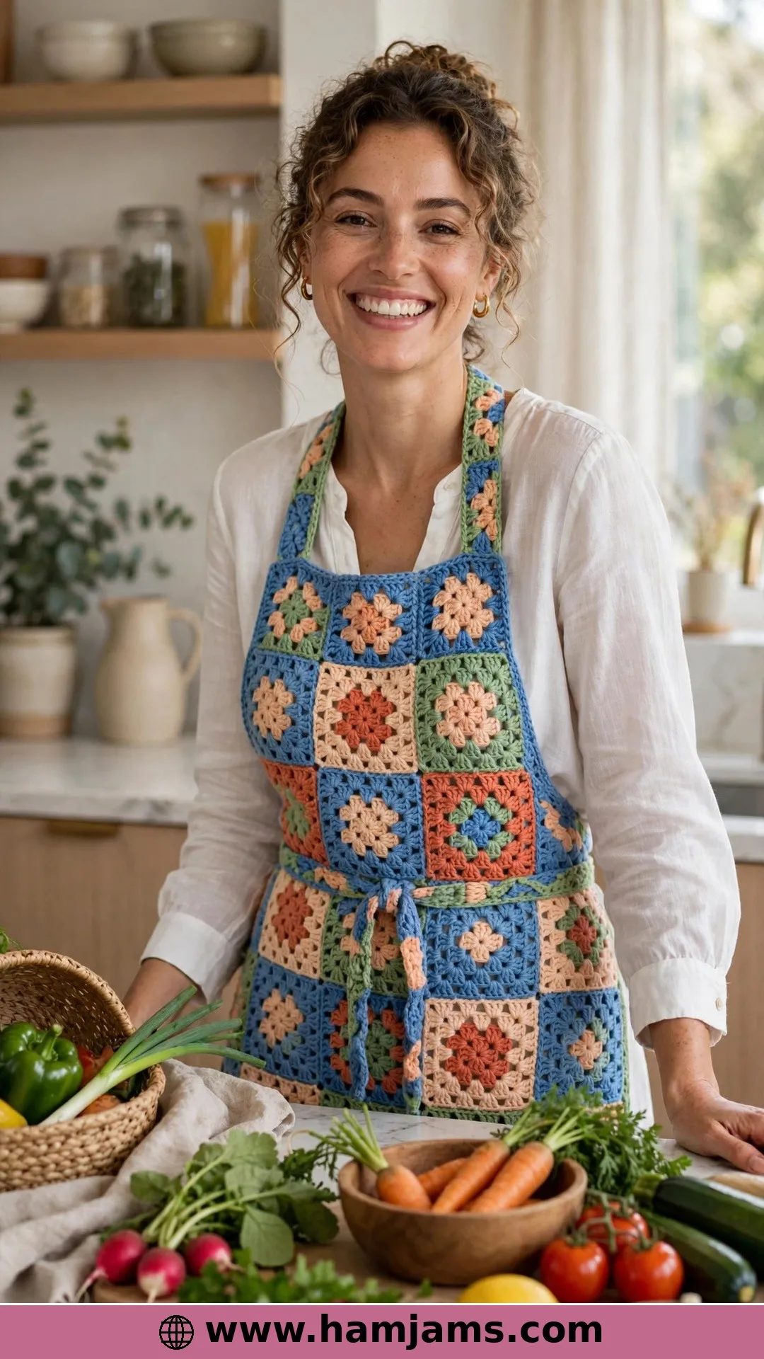 Granny Squares, Joined Into an Apron