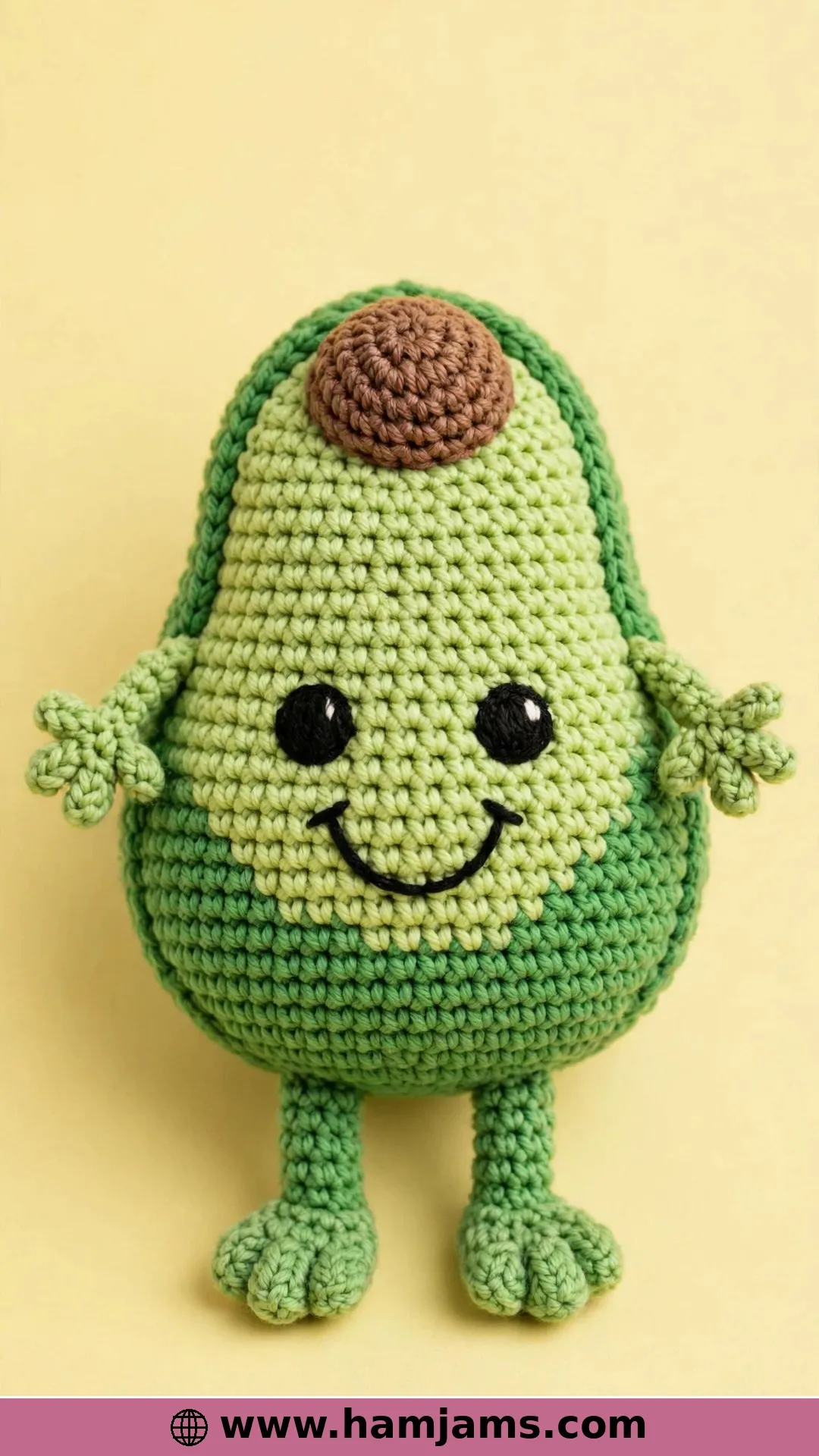 An Avocado With Arms, Legs and a Big Smile