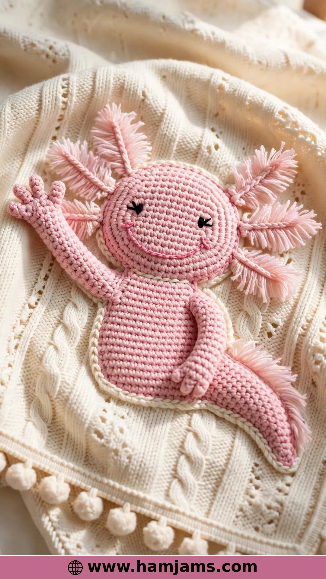 The Flat Appliqué With Waving Arms