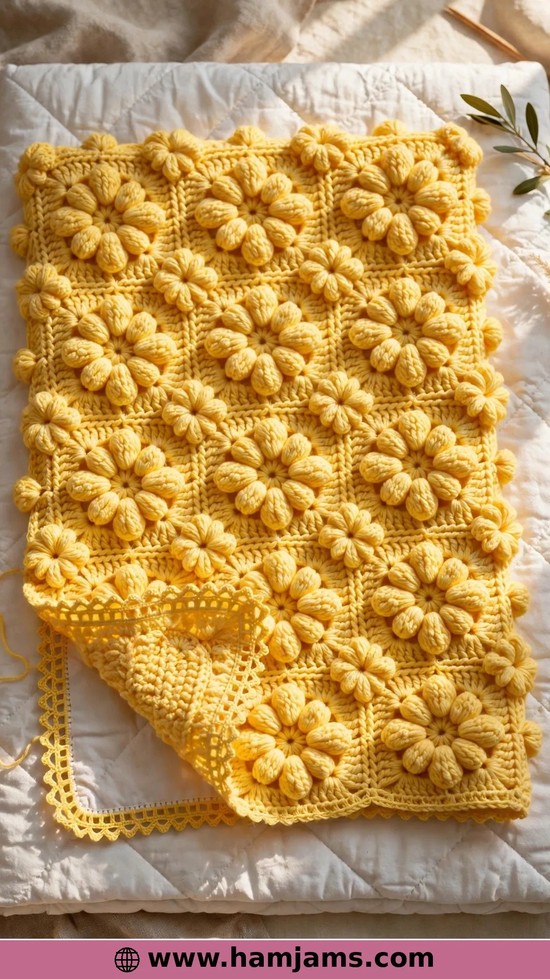 Puff-Stitch Flowers Blooming All Over