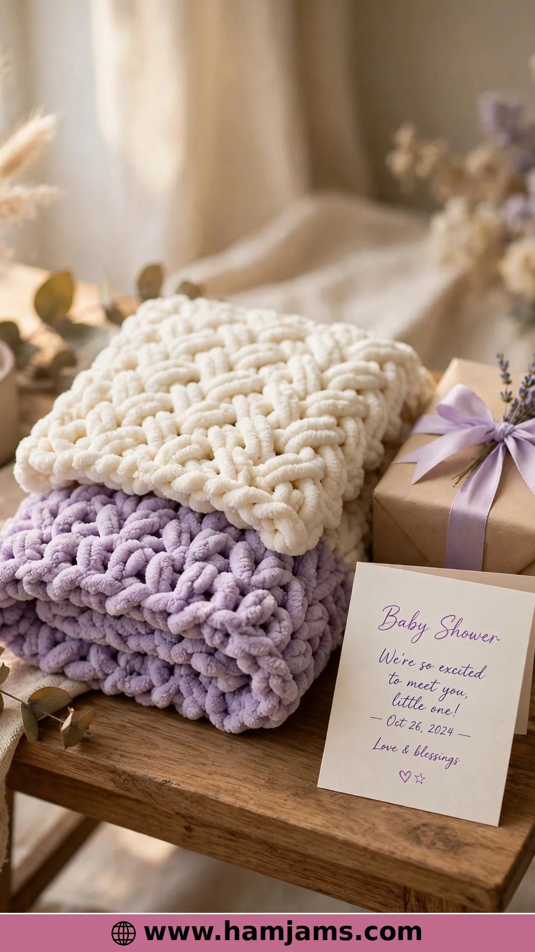 A Three-Hour Chenille Blanket for the Last-Minute Shower