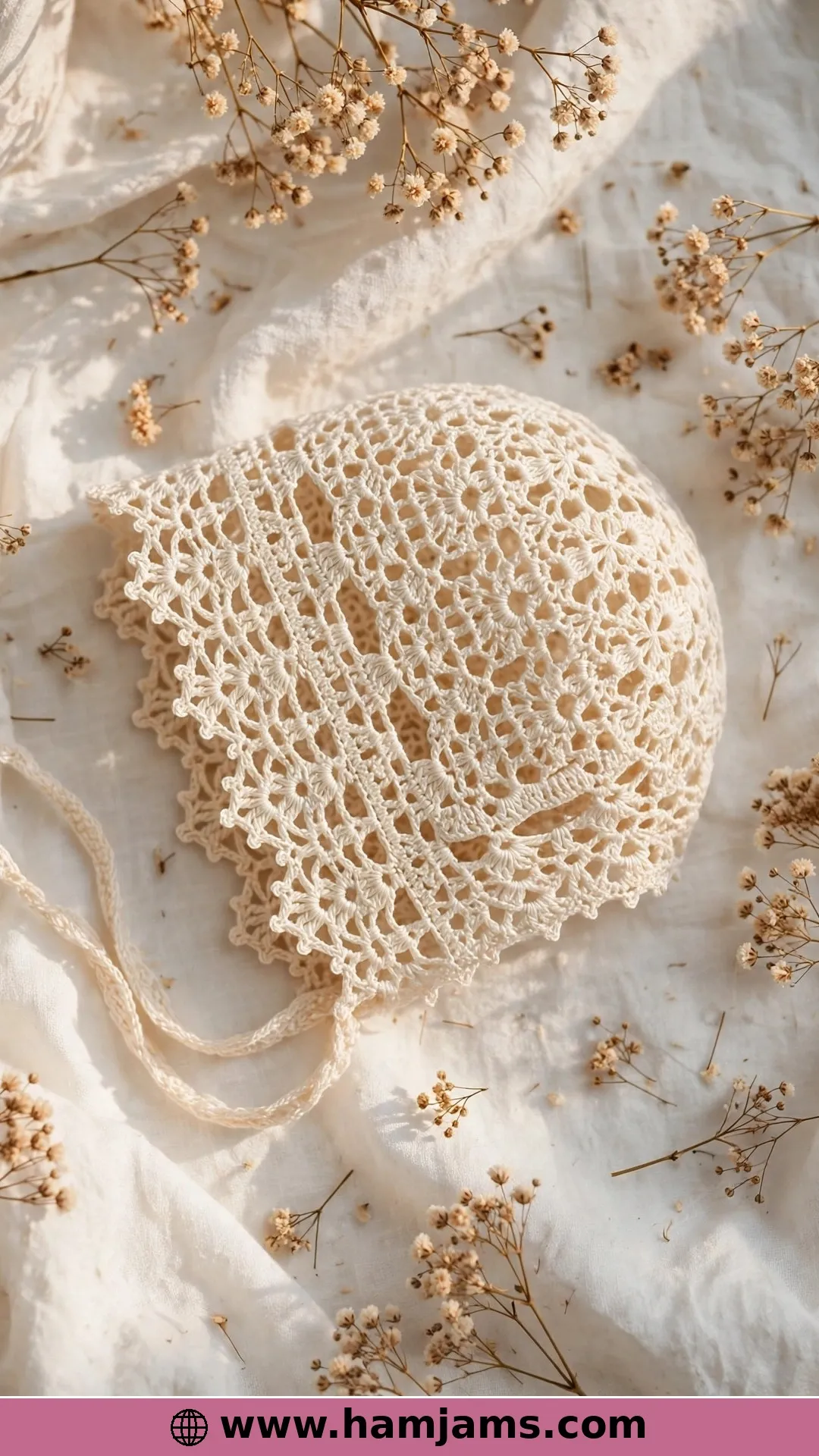 An Heirloom T-Shaped Bonnet in Fine Thread