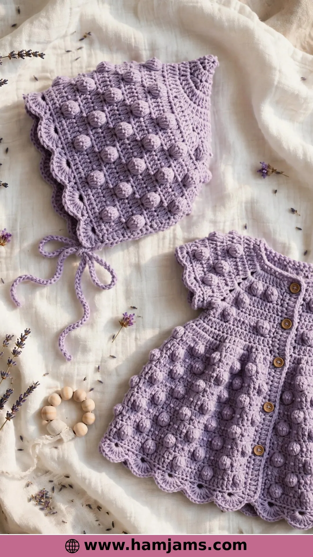 The Dottie Bonnet and Its Puff Stitch Dots
