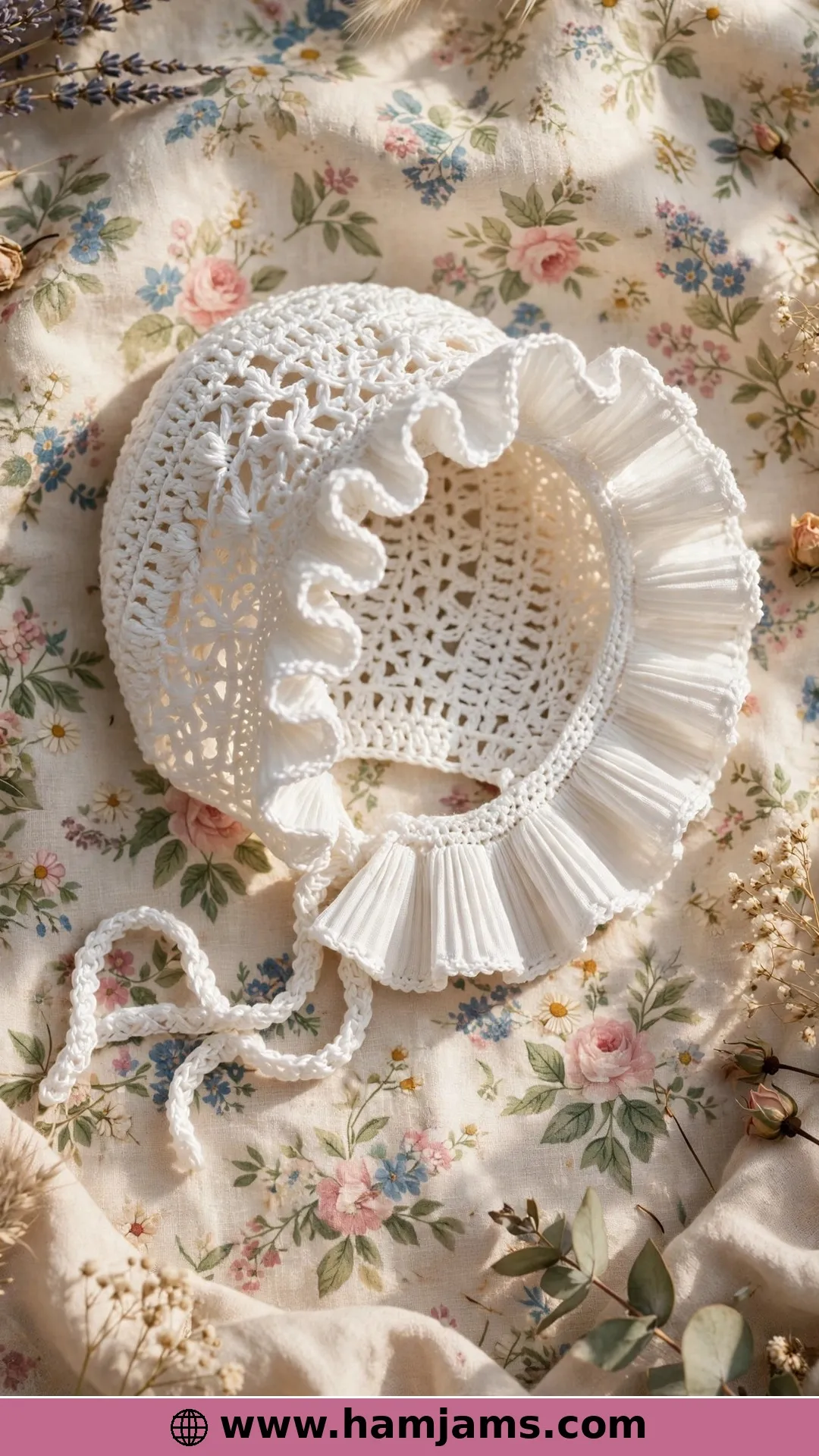 The Pleated Bonnet With the Frilly Brim