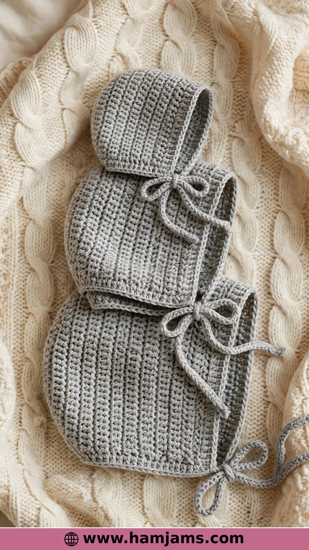 One Basic Bonnet in Six Sizes, Newborn to Adult