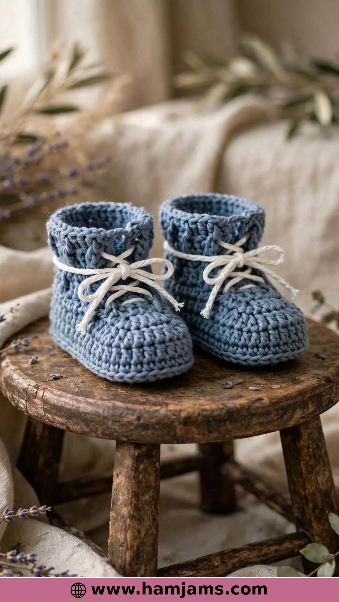 Classic Baby Boots With Woven Ties