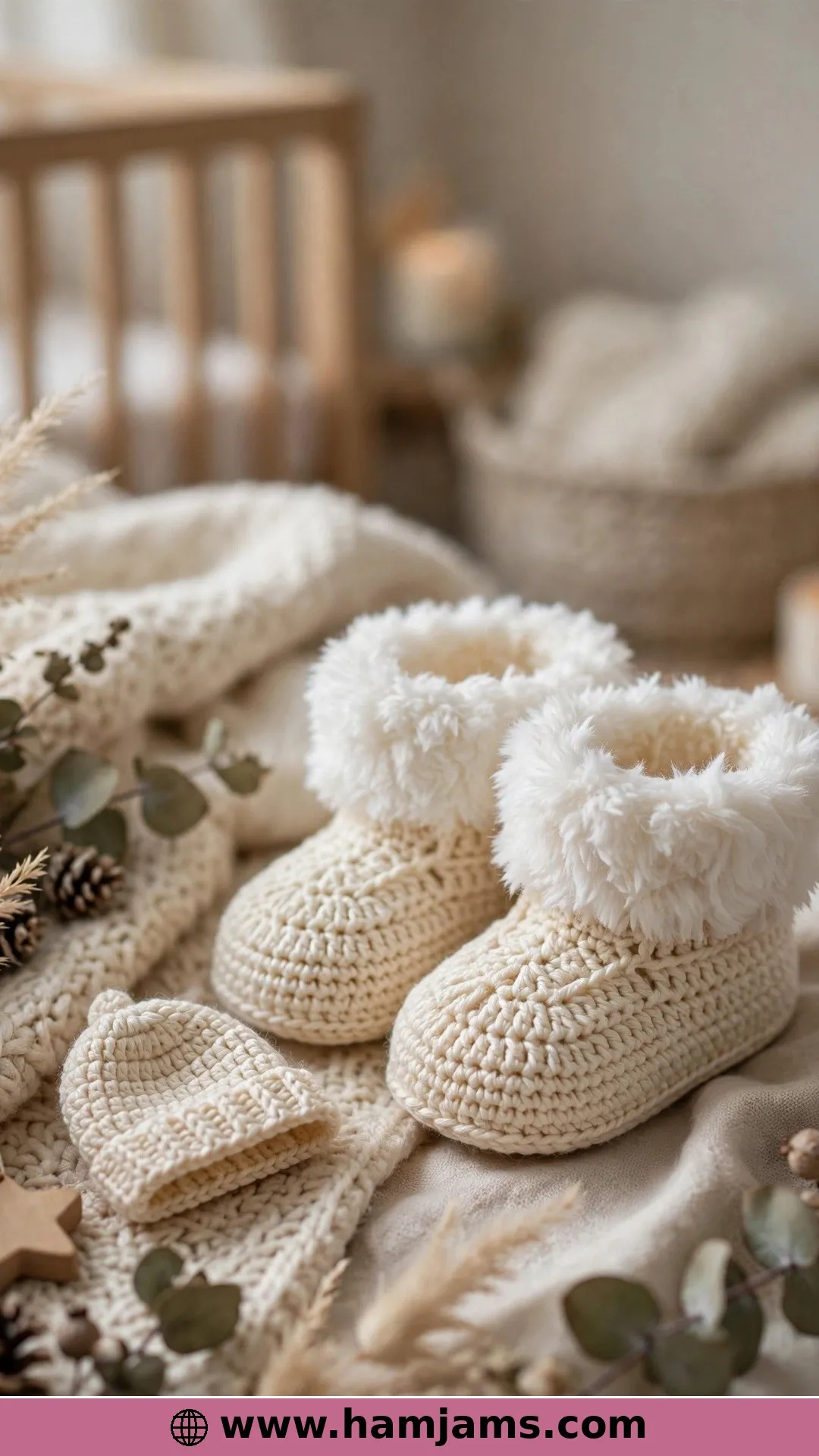 Quick Booties With a Fluffy Fur Trim