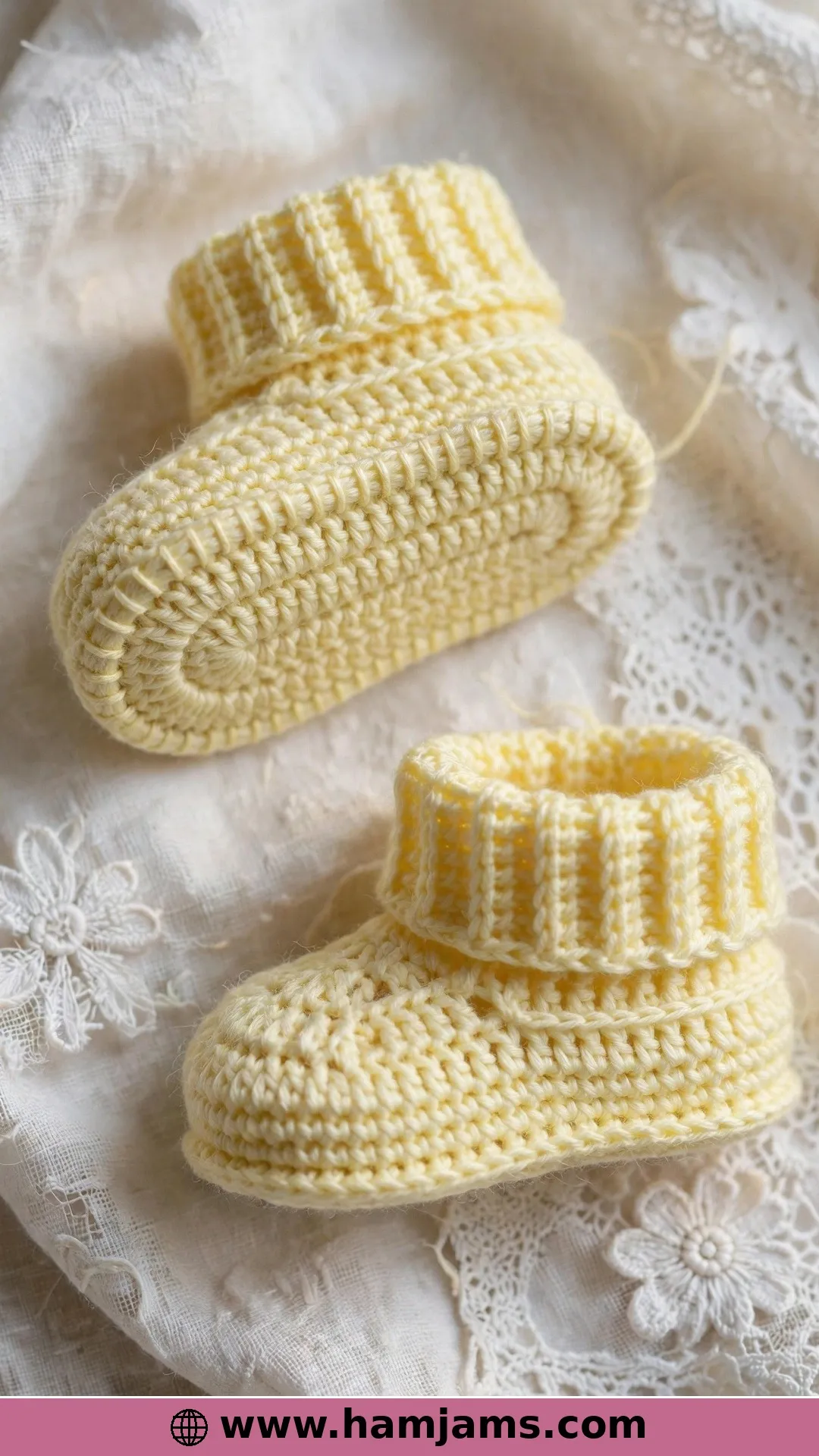 Top-Down Newborn Booties
