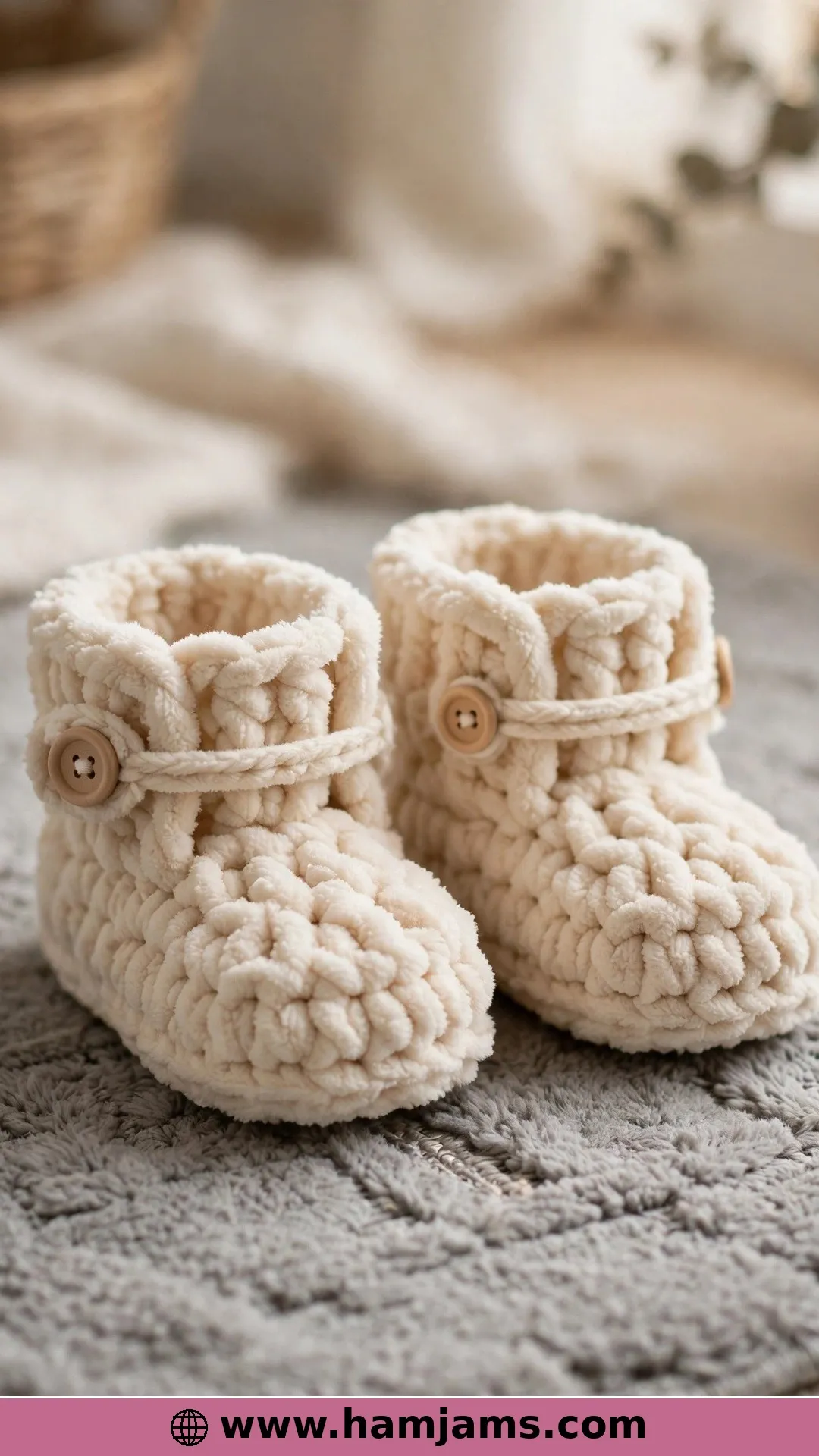 Chunky Button-Strap Boots