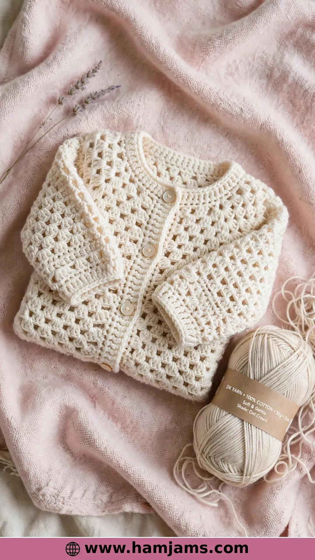 Cluster Stitches and Three Little Buttons