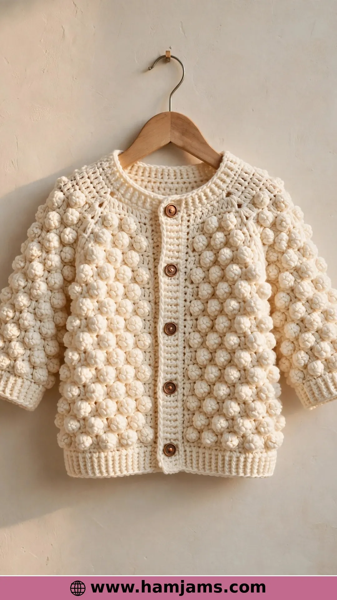 All-Over Popcorn in Cosy Cream