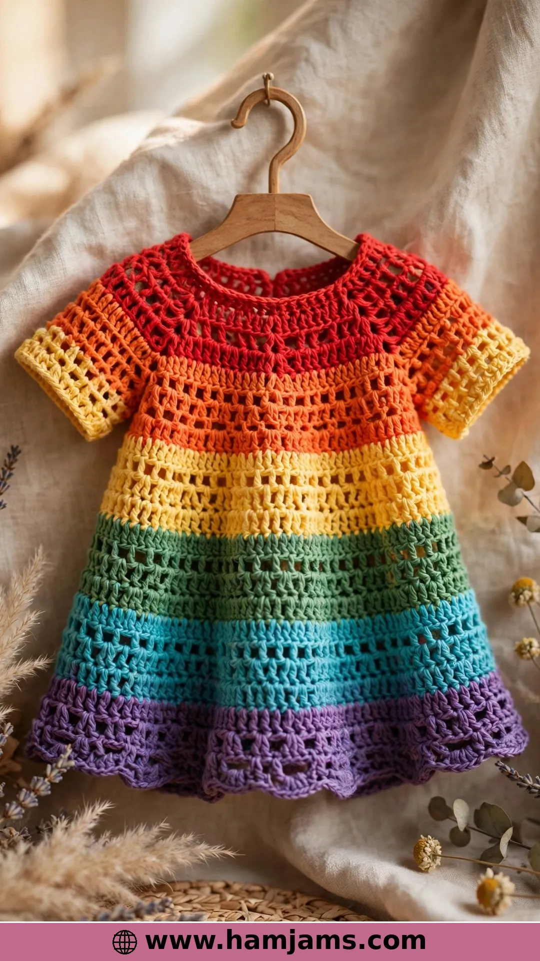 A Whole Rainbow in Aran-Weight Cotton