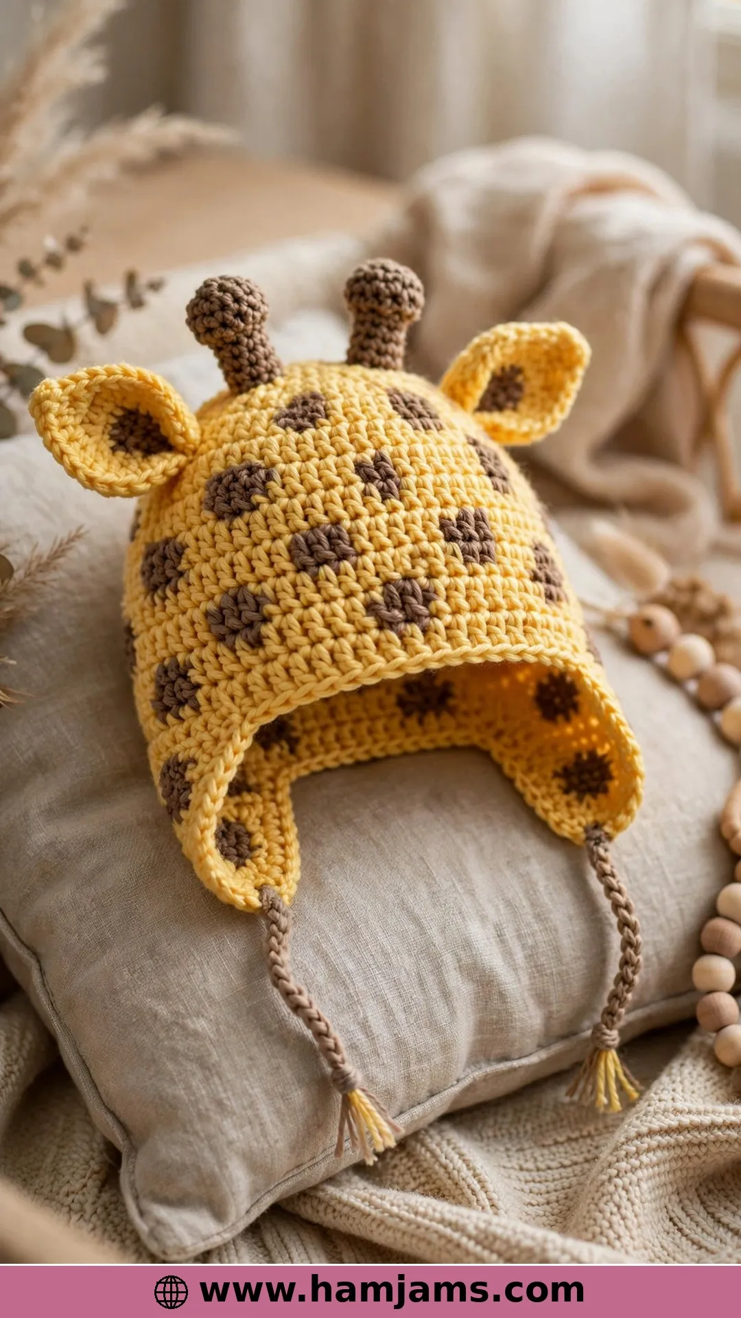 A Giraffe With Horns, Spots and Earflaps